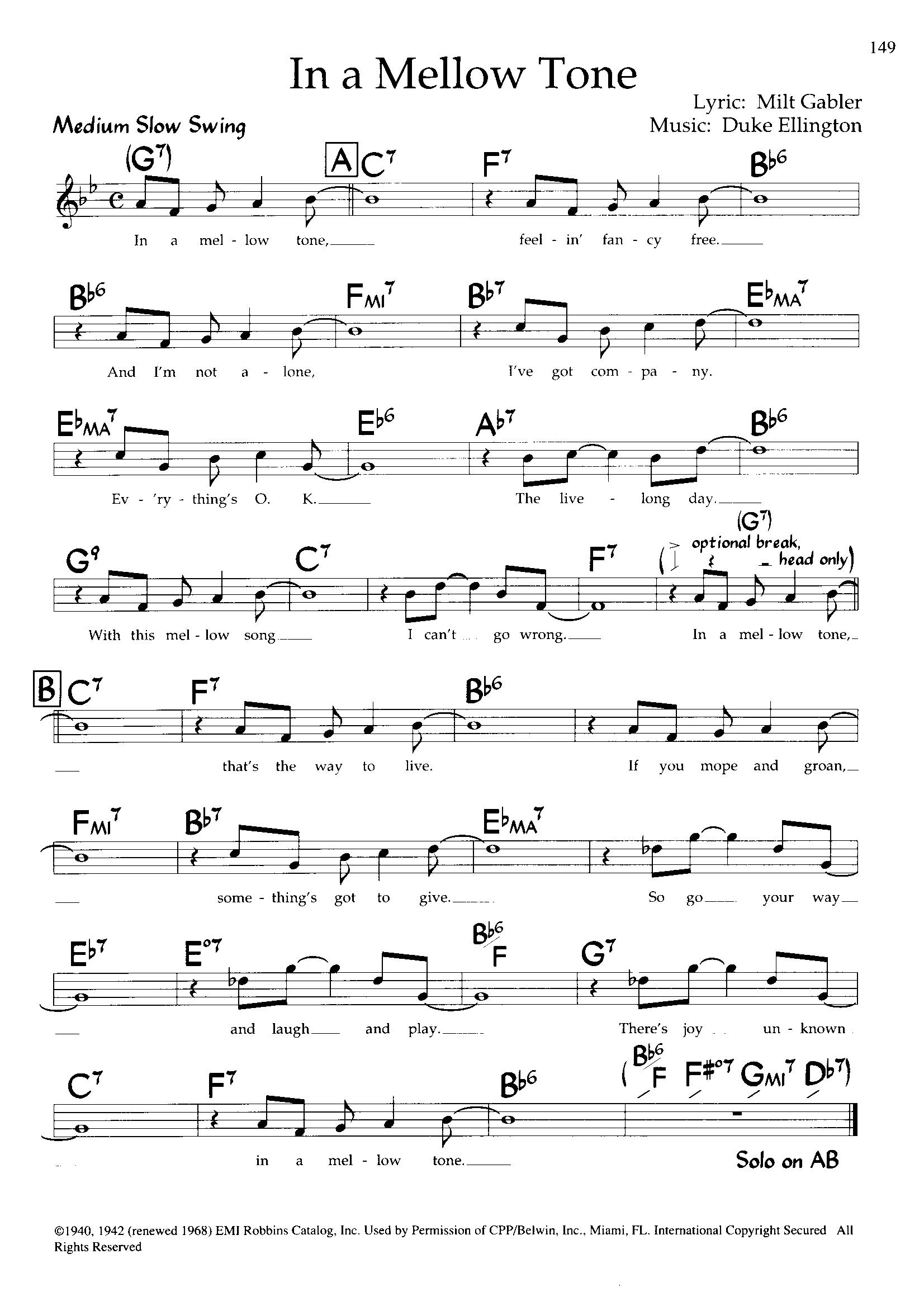 In A Mellow Tone — Duke Ellington In A Mellow Tone — Duke Ellington