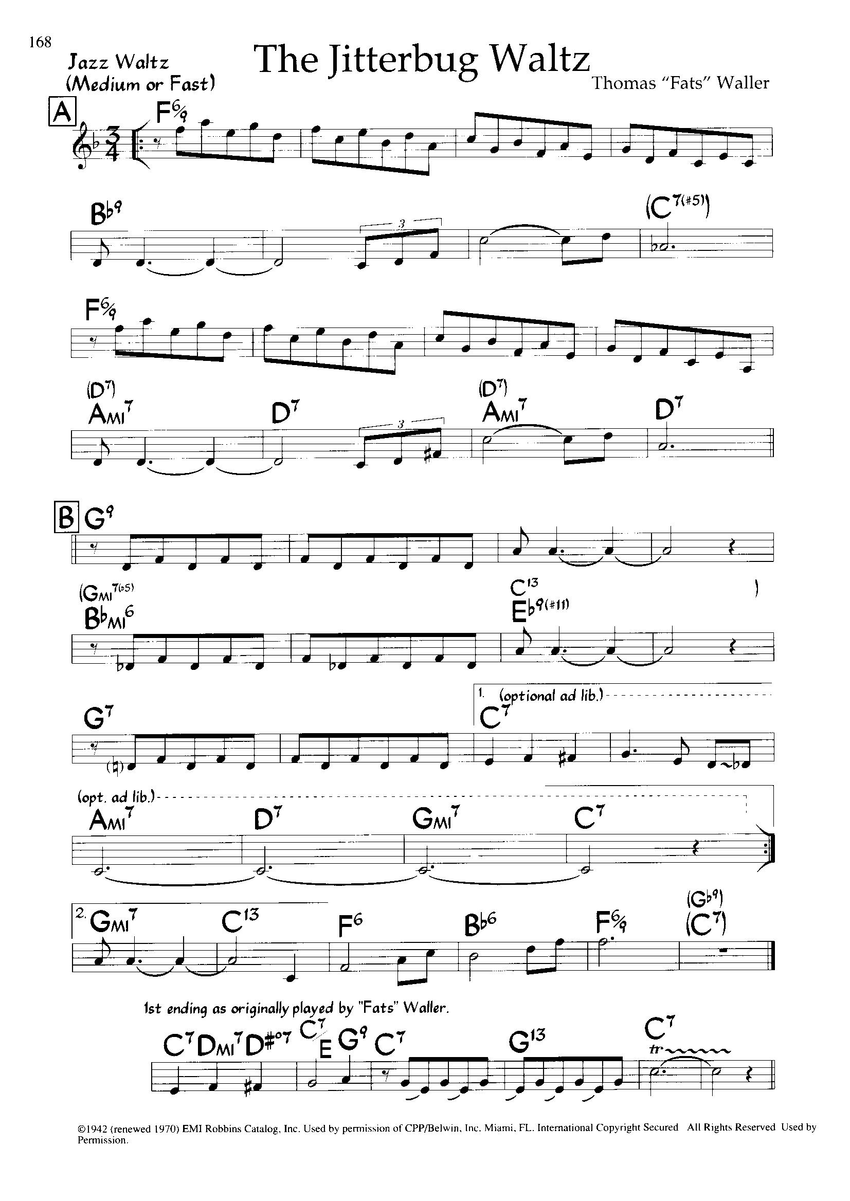 The Jitterbug Waltz — Fats Waller The Jitterbug Waltz — Fats Waller