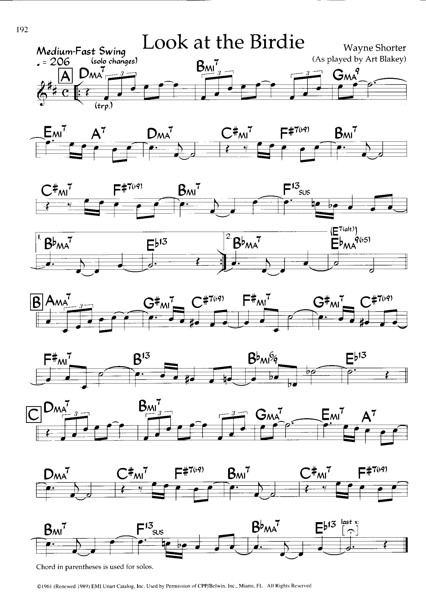 Look At The Birdie — Art Blakey Look At The Birdie — Art Blakey
