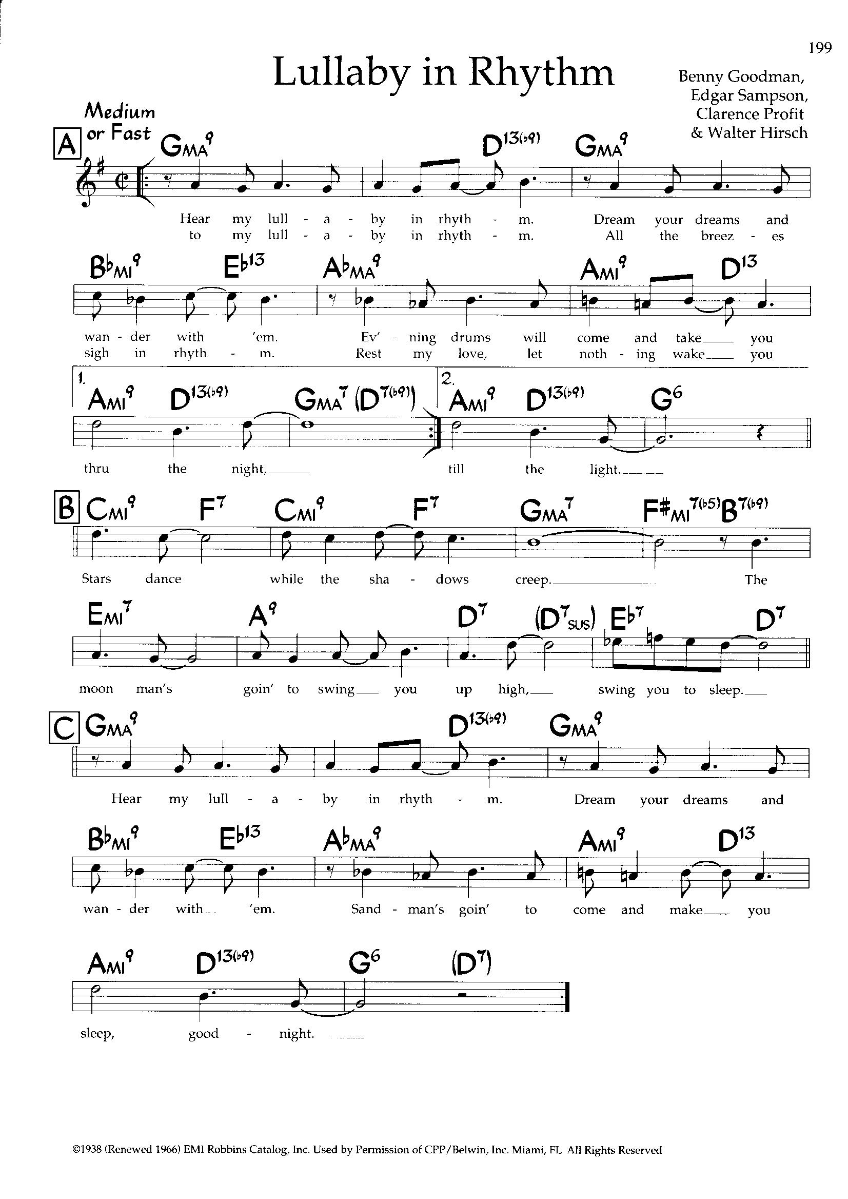 Lullaby In Rhythm — Benny Goodman Lullaby In Rhythm — Benny Goodman