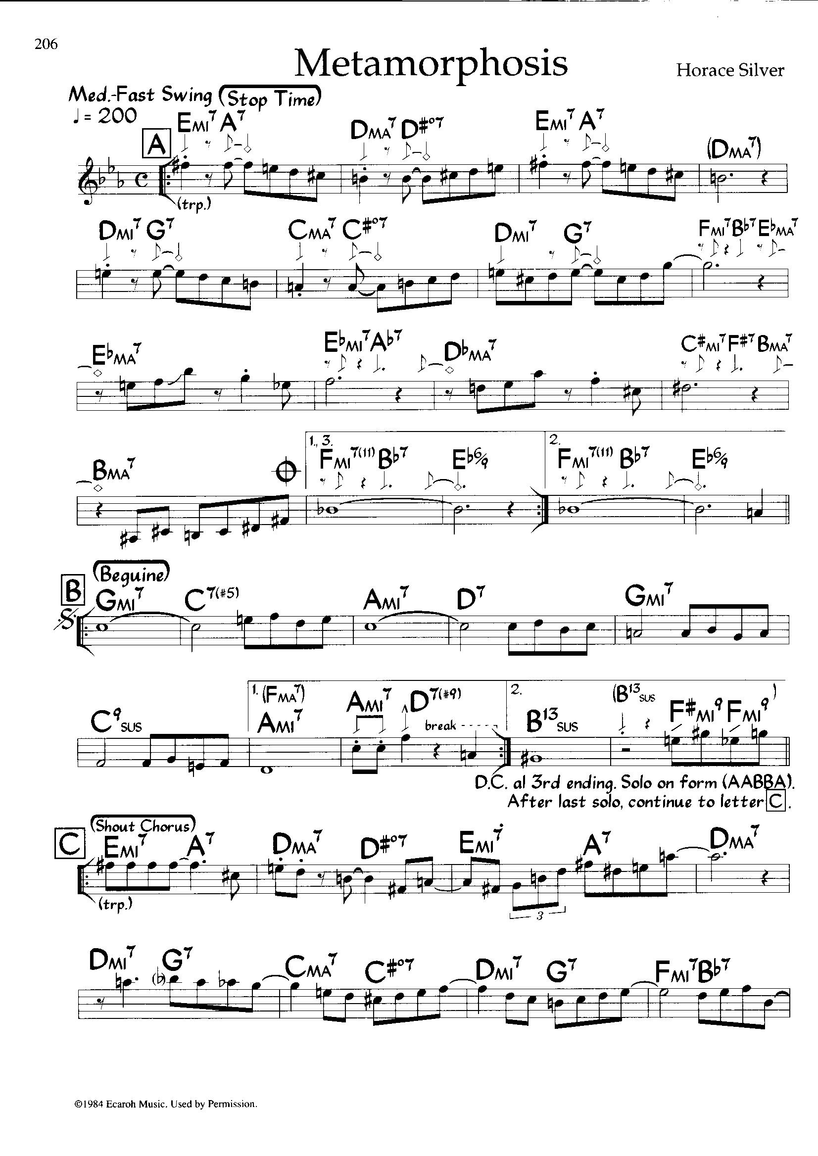 Metamorphosis — Horace Silver Metamorphosis — Horace Silver