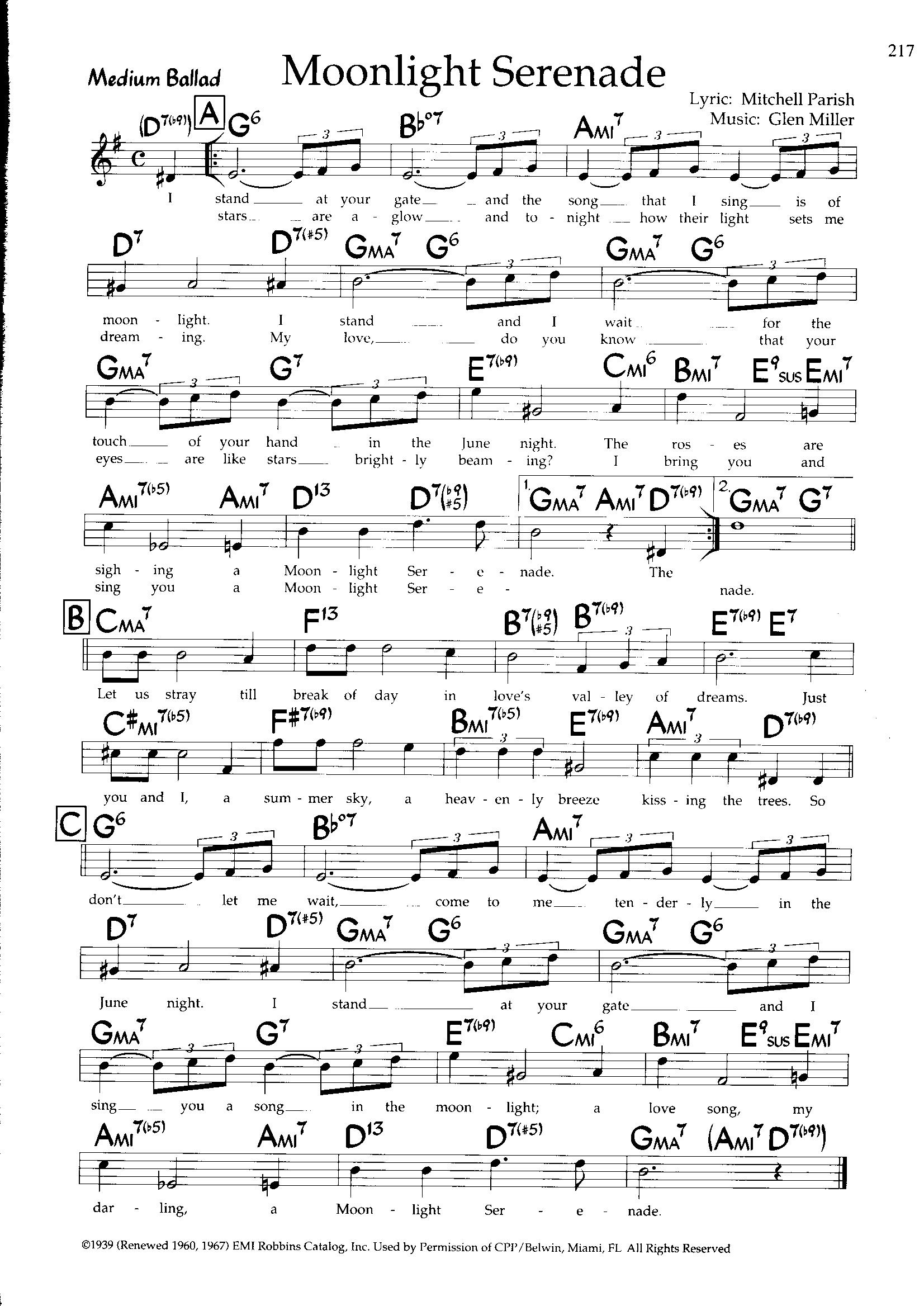 Moonlight Serenade — Glen Miller Moonlight Serenade — Glen Miller