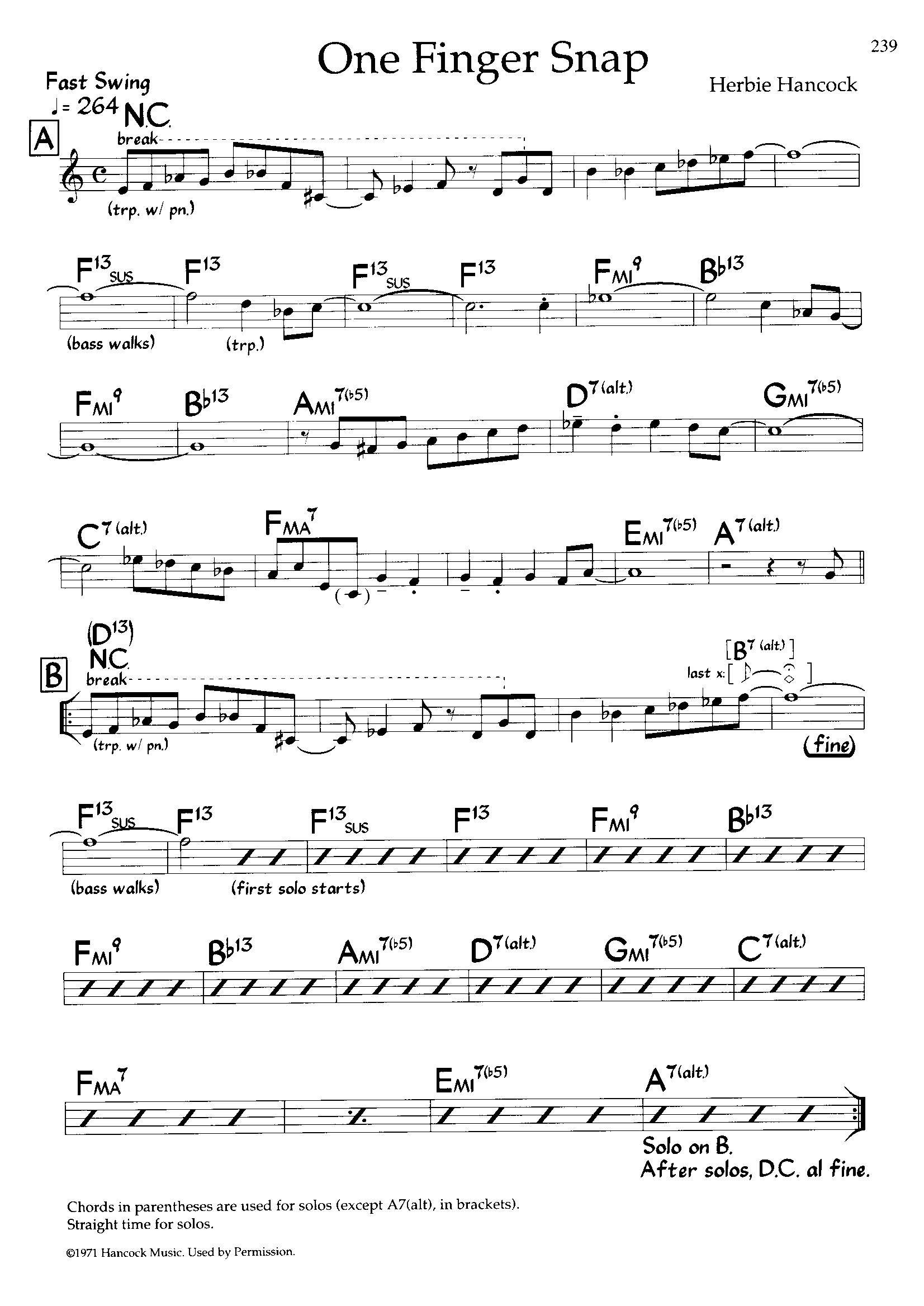 One Finger Snap — Herbie Hancock One Finger Snap — Herbie Hancock