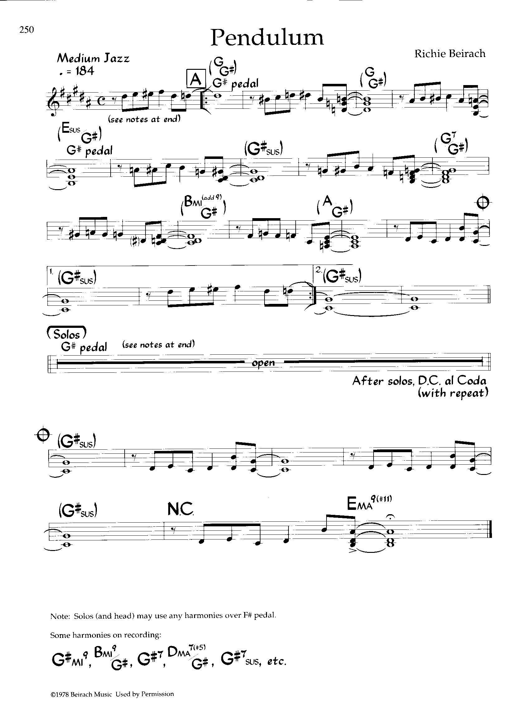 Pendulum — Richie Beirach Pendulum — Richie Beirach
