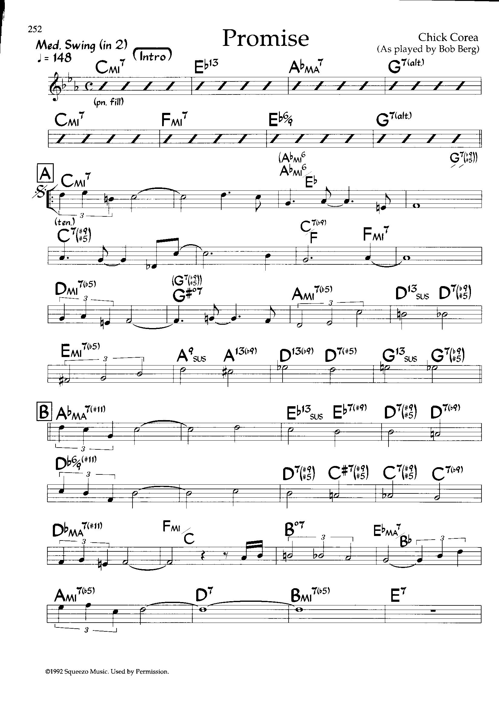 Promise — Bob Berg Promise — Bob Berg