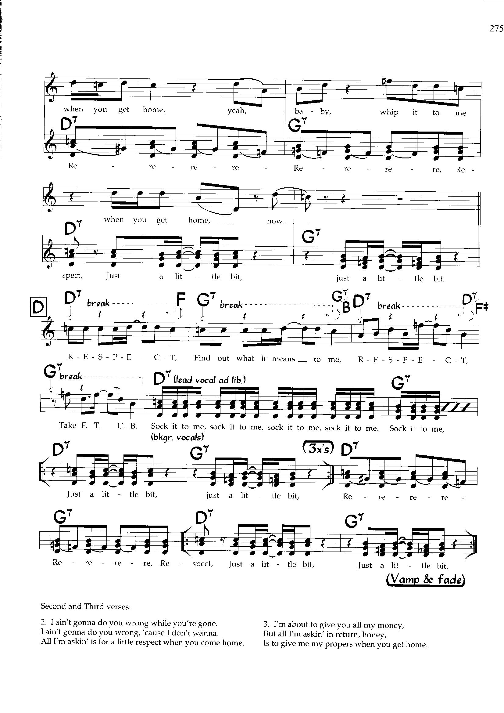Respect — Aretha Franklin Respect — Aretha Franklin