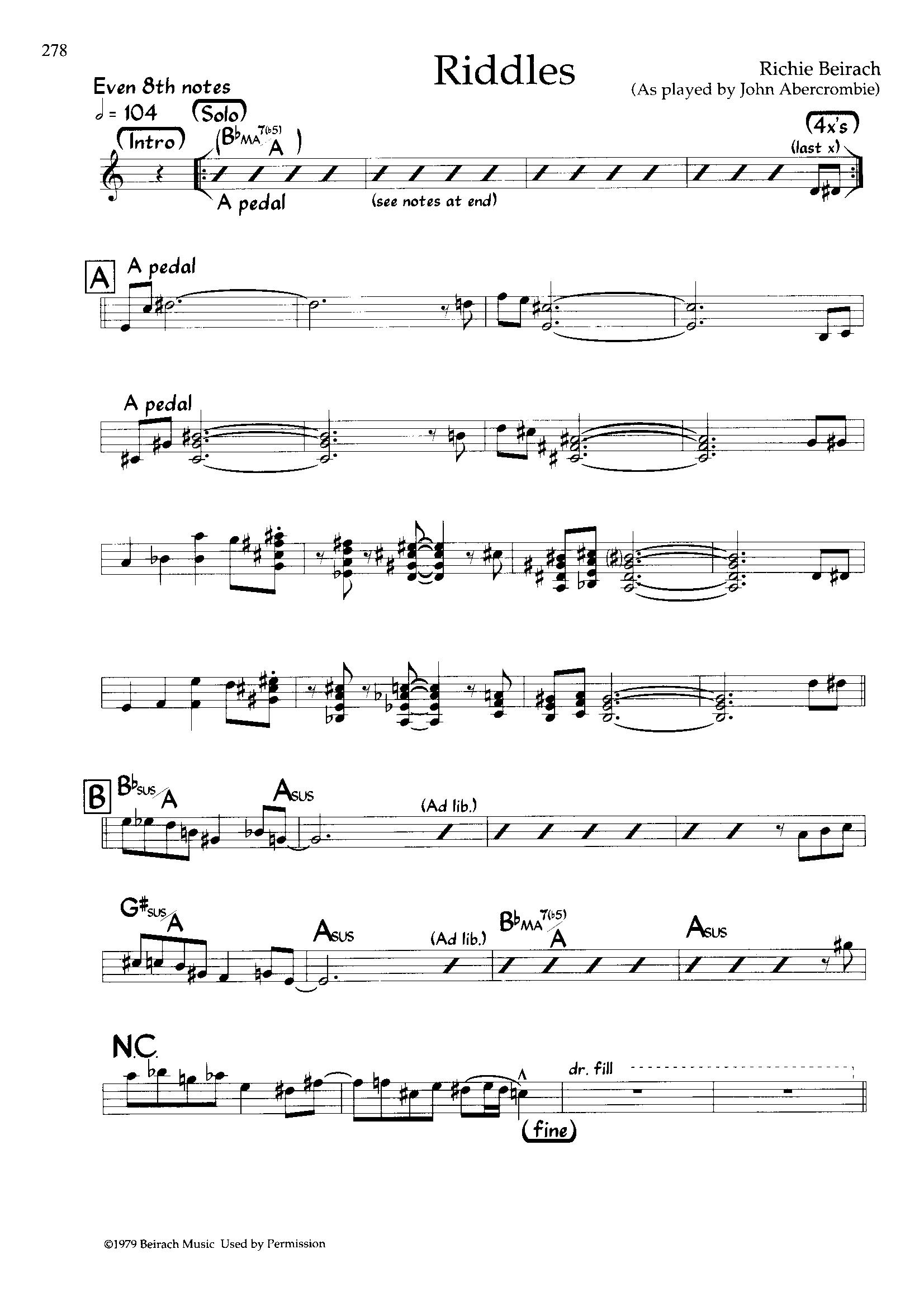 Riddles — Richie Beirach Riddles — Richie Beirach
