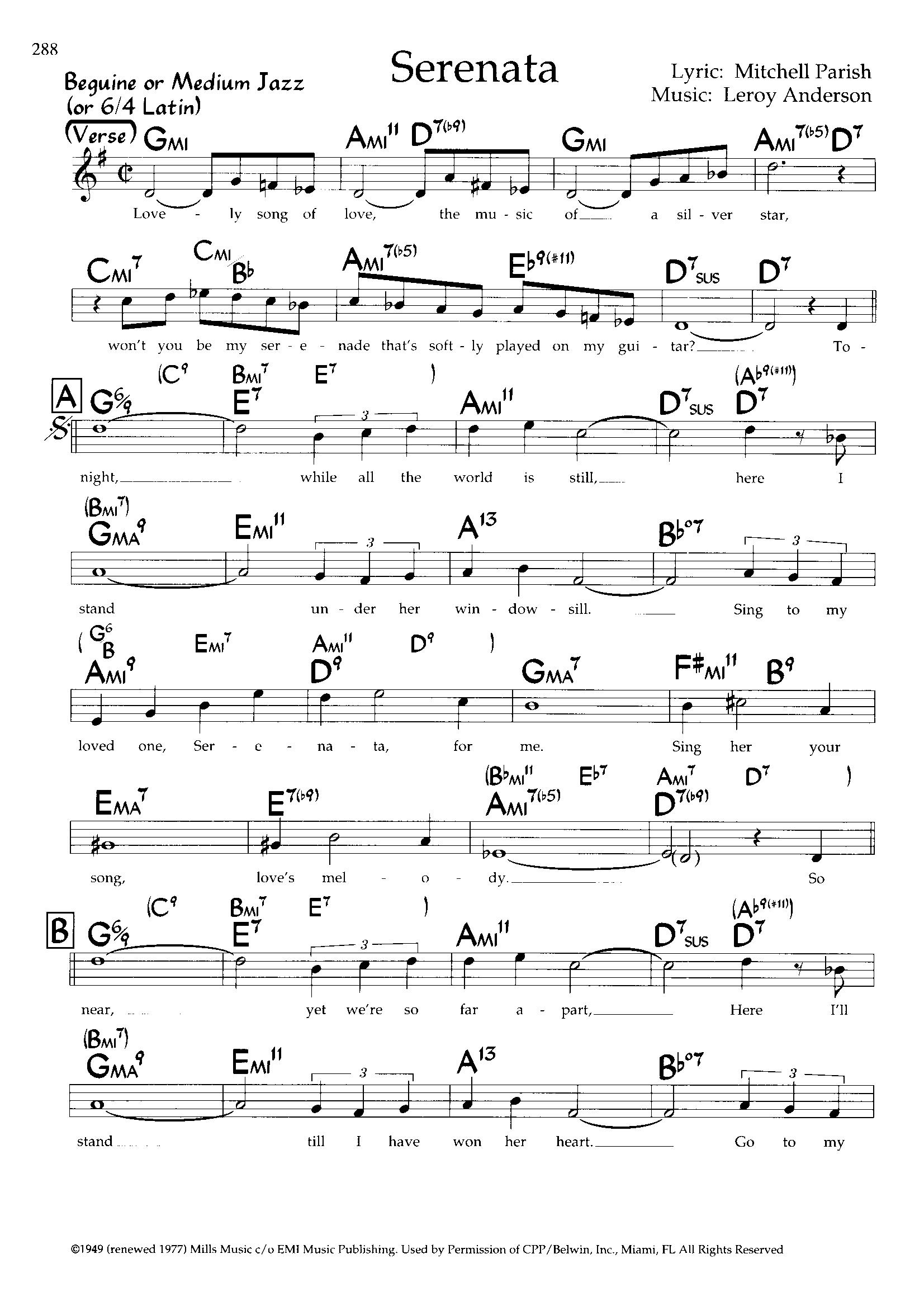 Serenata — Leroy Anderson Serenata — Leroy Anderson