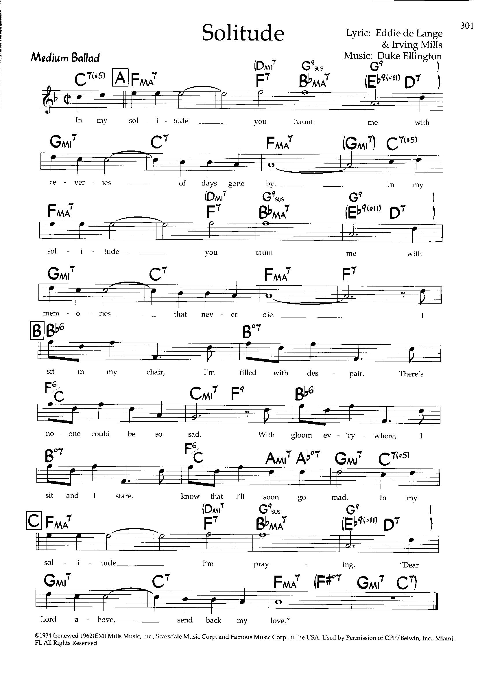 Solitude — Duke Ellington Solitude — Duke Ellington
