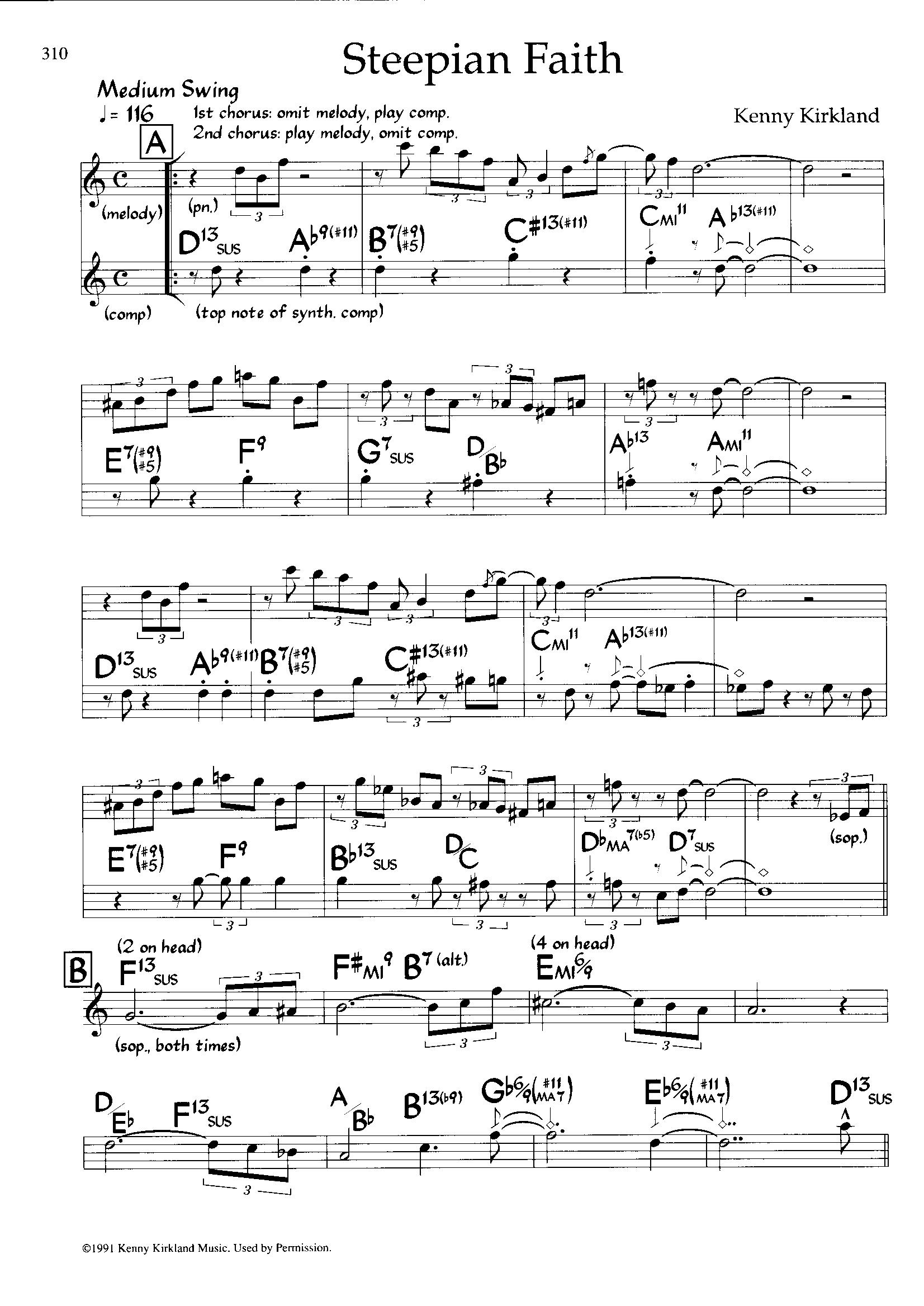 Steepian Faith — Kenny Kirkland Steepian Faith — Kenny Kirkland