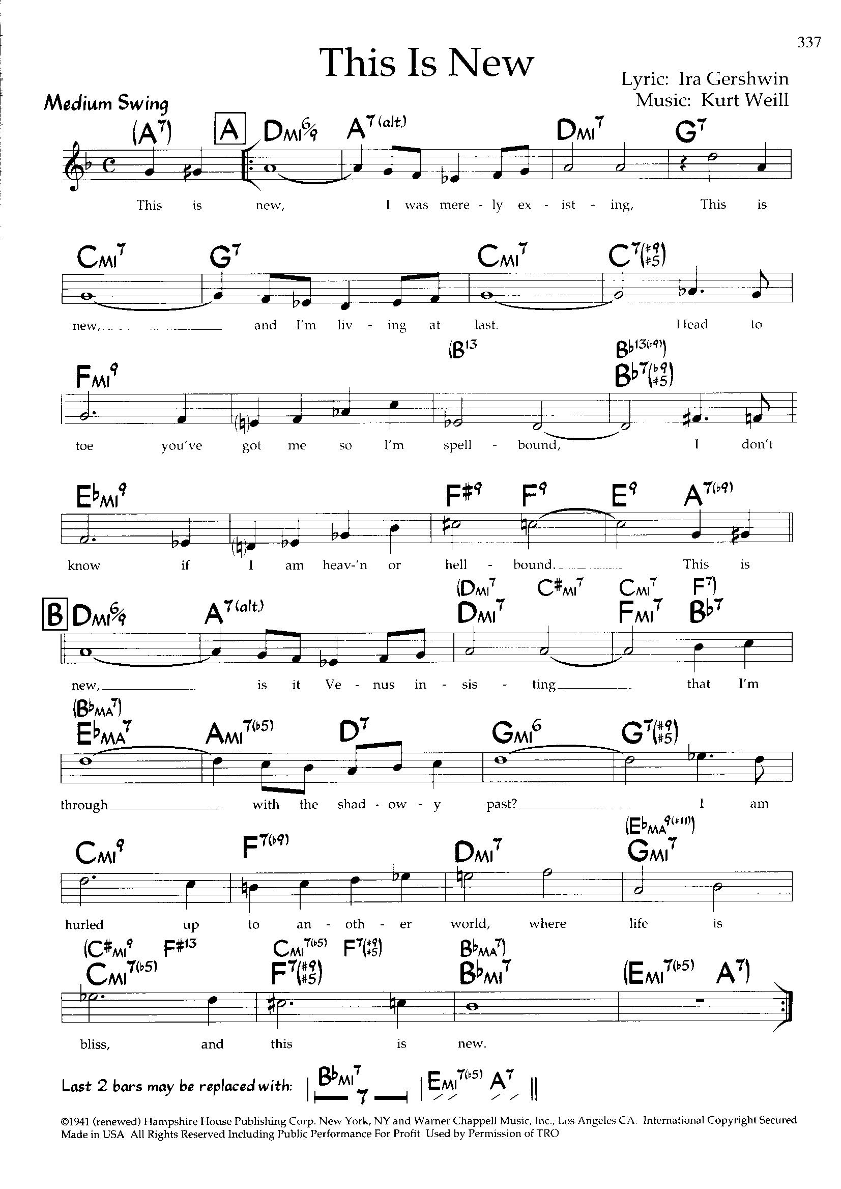 This Is New — Kurt Weill This Is New — Kurt Weill