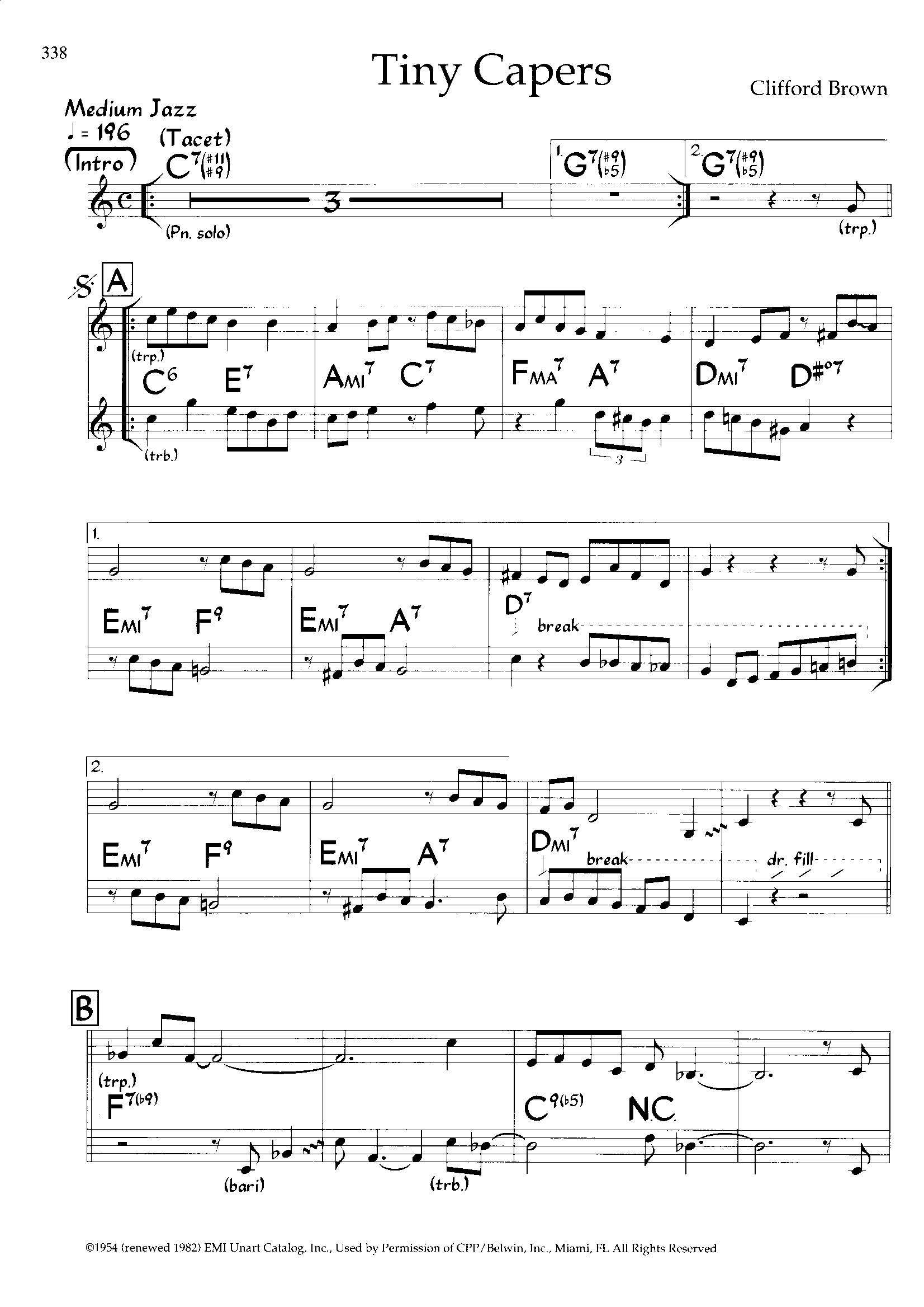 Tiny Capers — Clifford Brown Tiny Capers — Clifford Brown