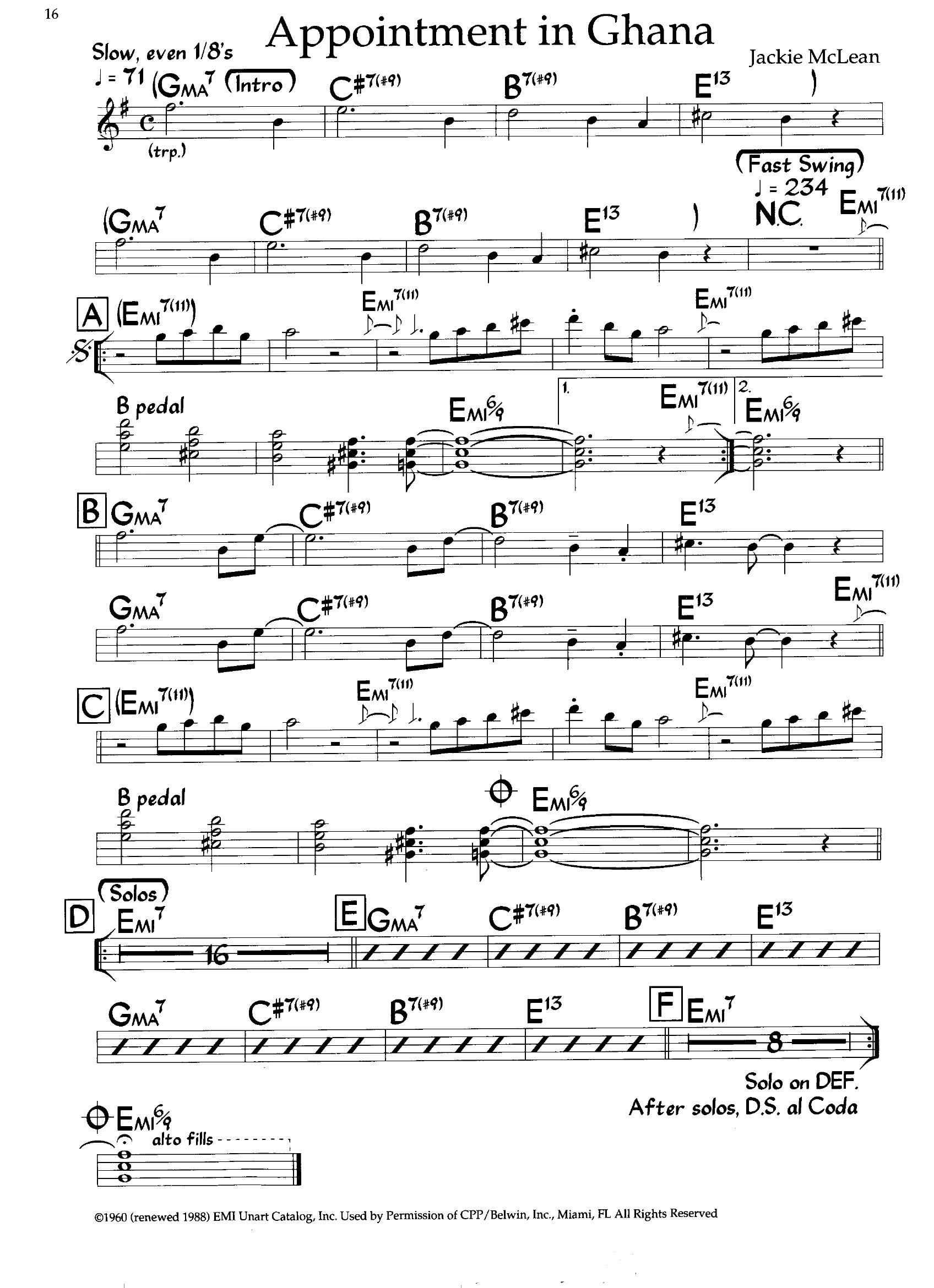 Appointment In Ghana — Jackie Mclean Appointment In Ghana — Jackie Mclean