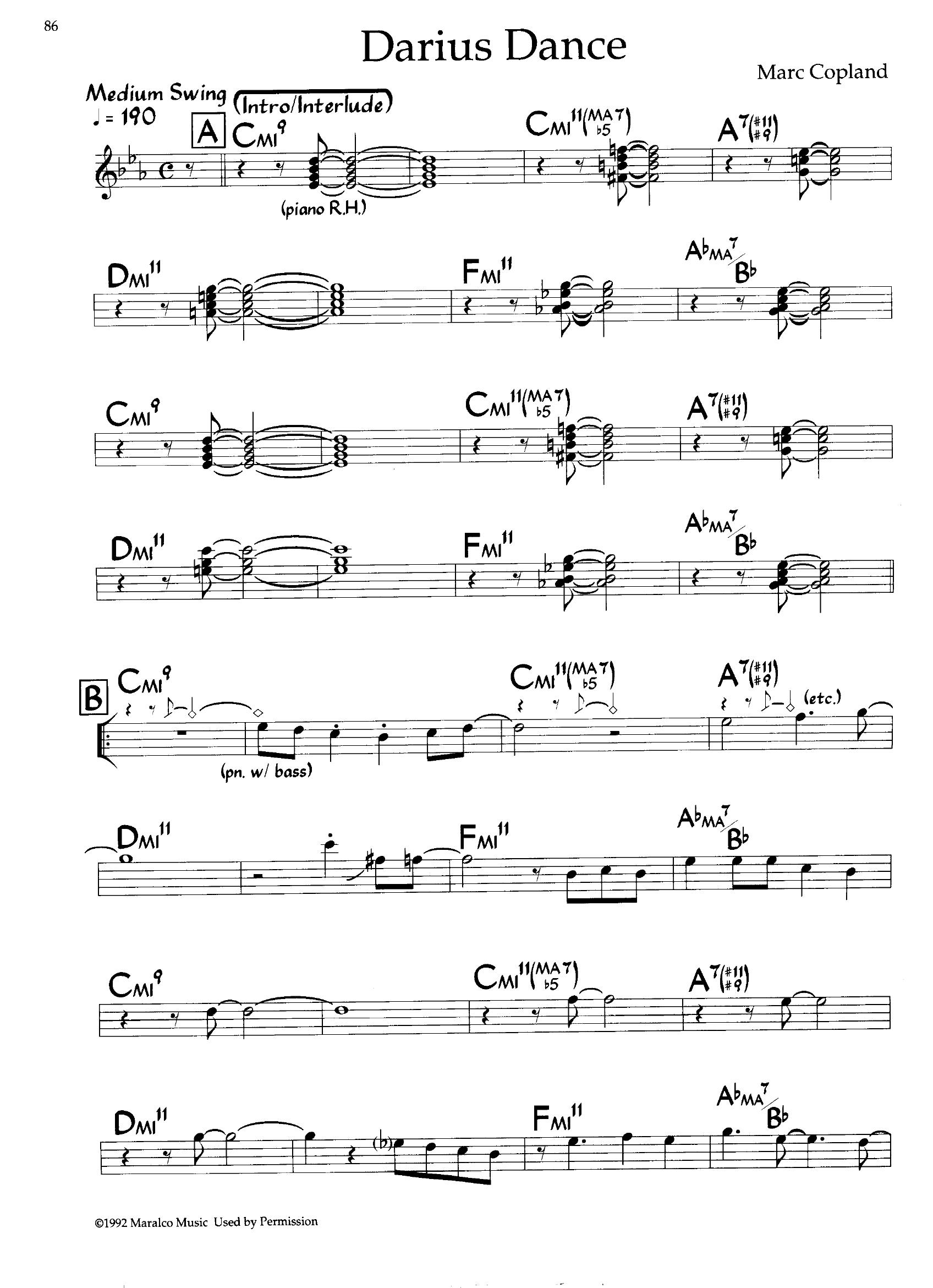 Darius Dance — Marc Copland Darius Dance — Marc Copland