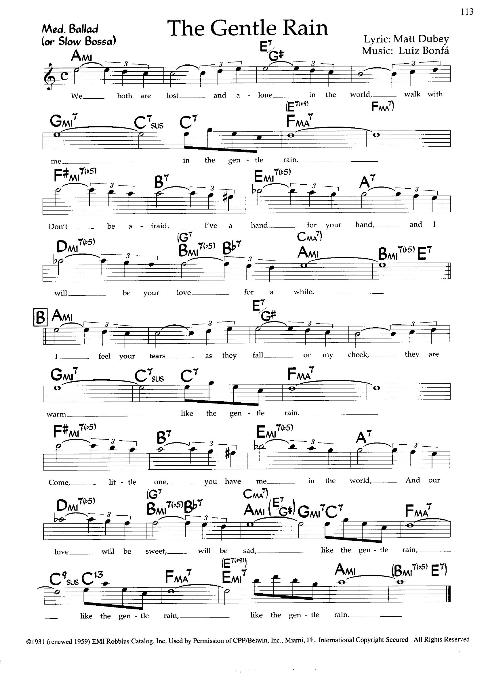 The Gentle Rain — Luis Bonfa The Gentle Rain — Luis Bonfa