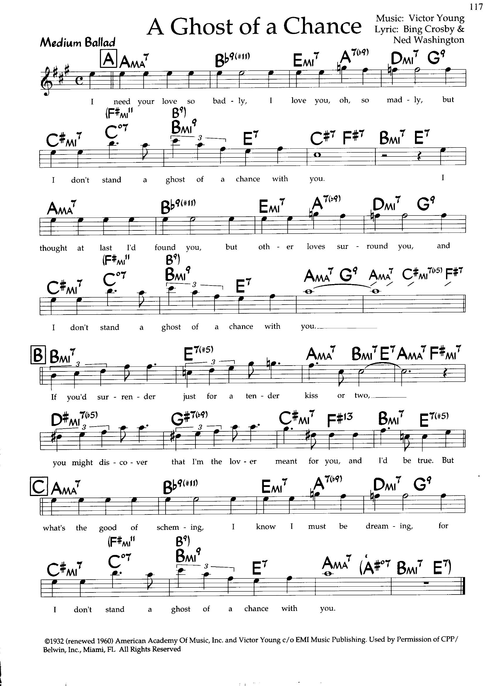 A Ghost Of A Chance — Victor Young