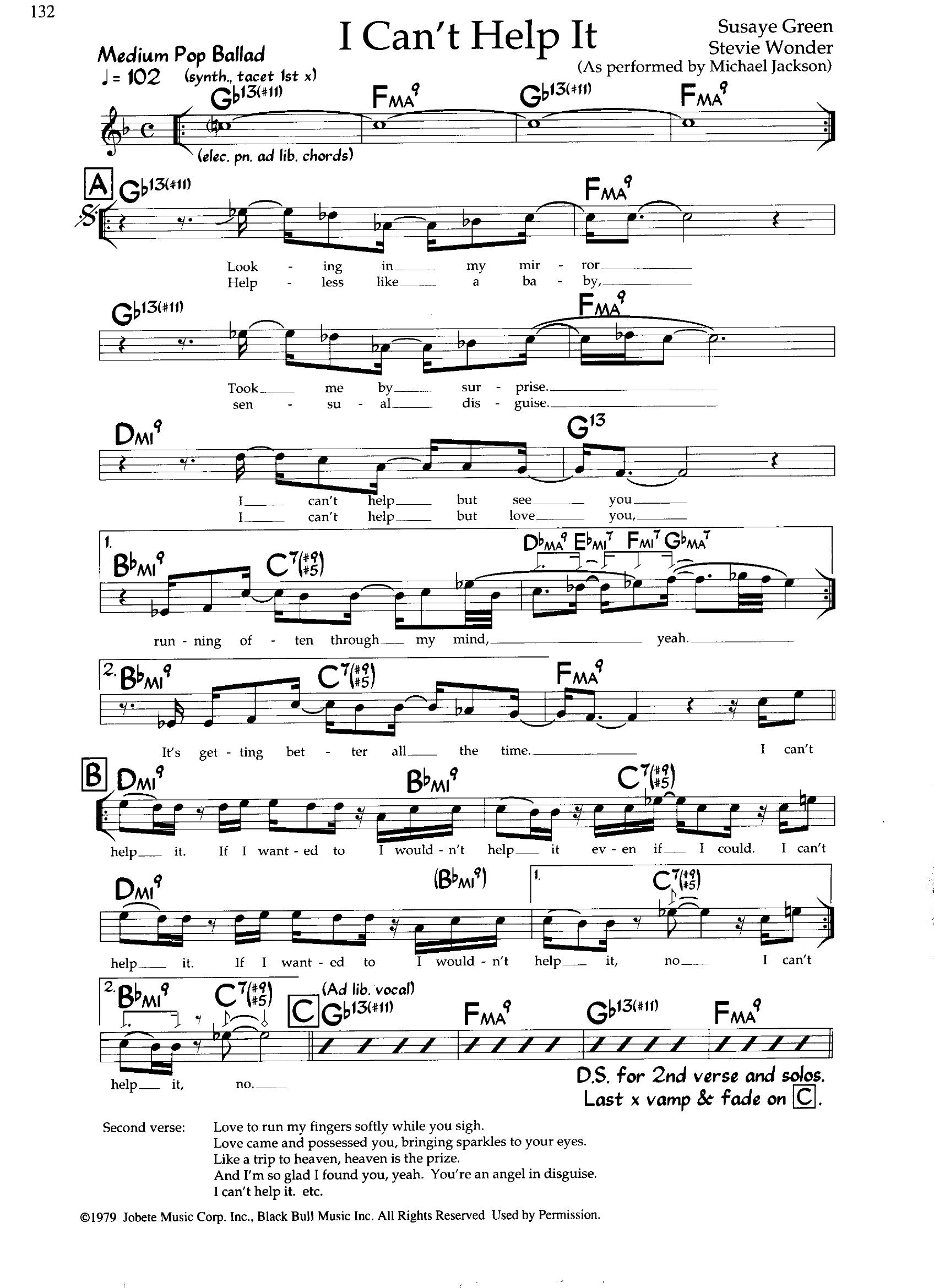 I Can't Help It — Stevie Wonder I Can't Help It — Stevie Wonder