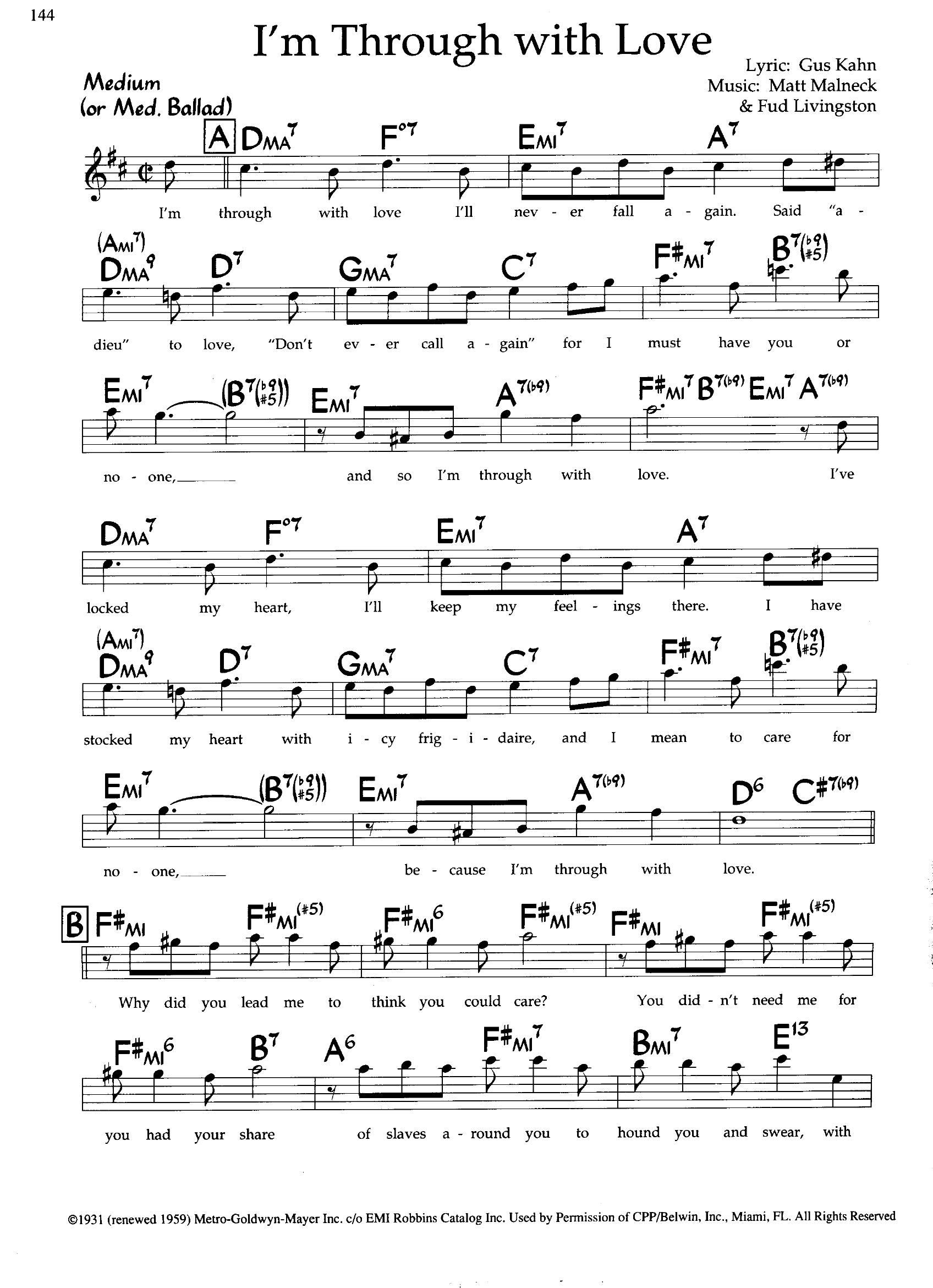 I'm Through With Love — Matt Malneck I'm Through With Love — Matt Malneck