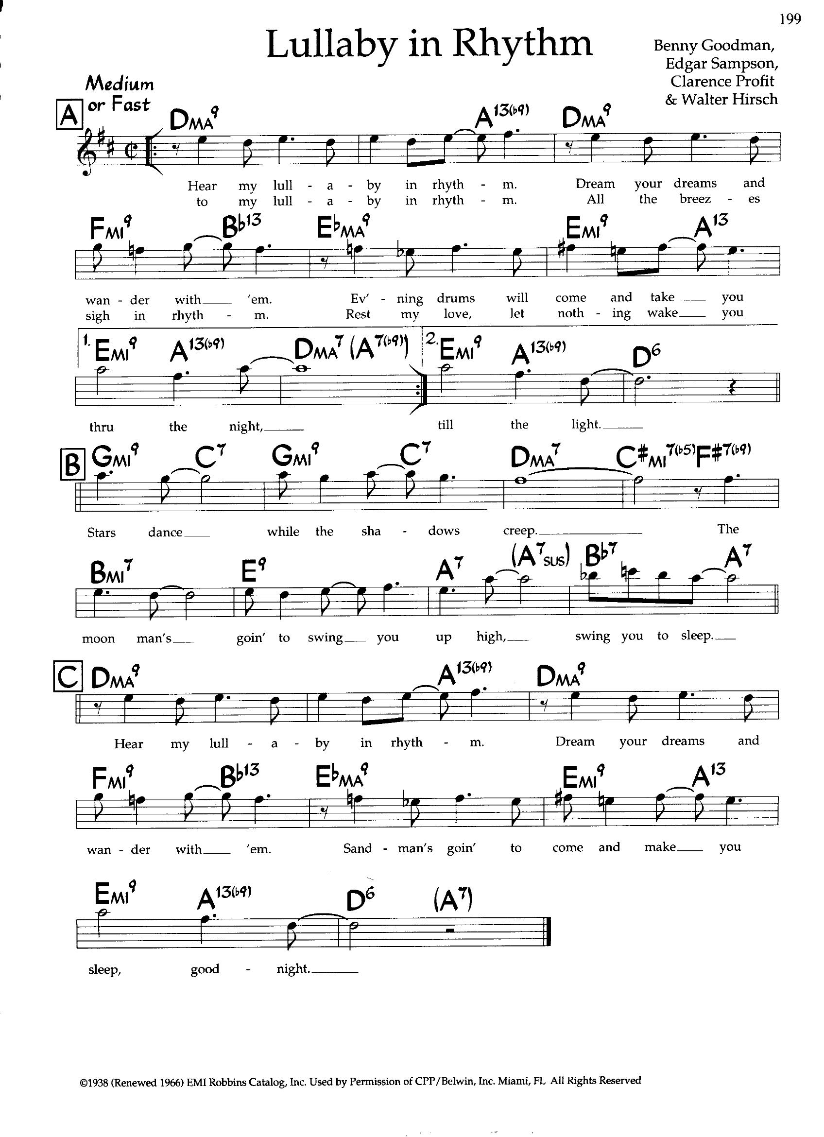 Lullaby In Rhythm — Benny Goodman Lullaby In Rhythm — Benny Goodman