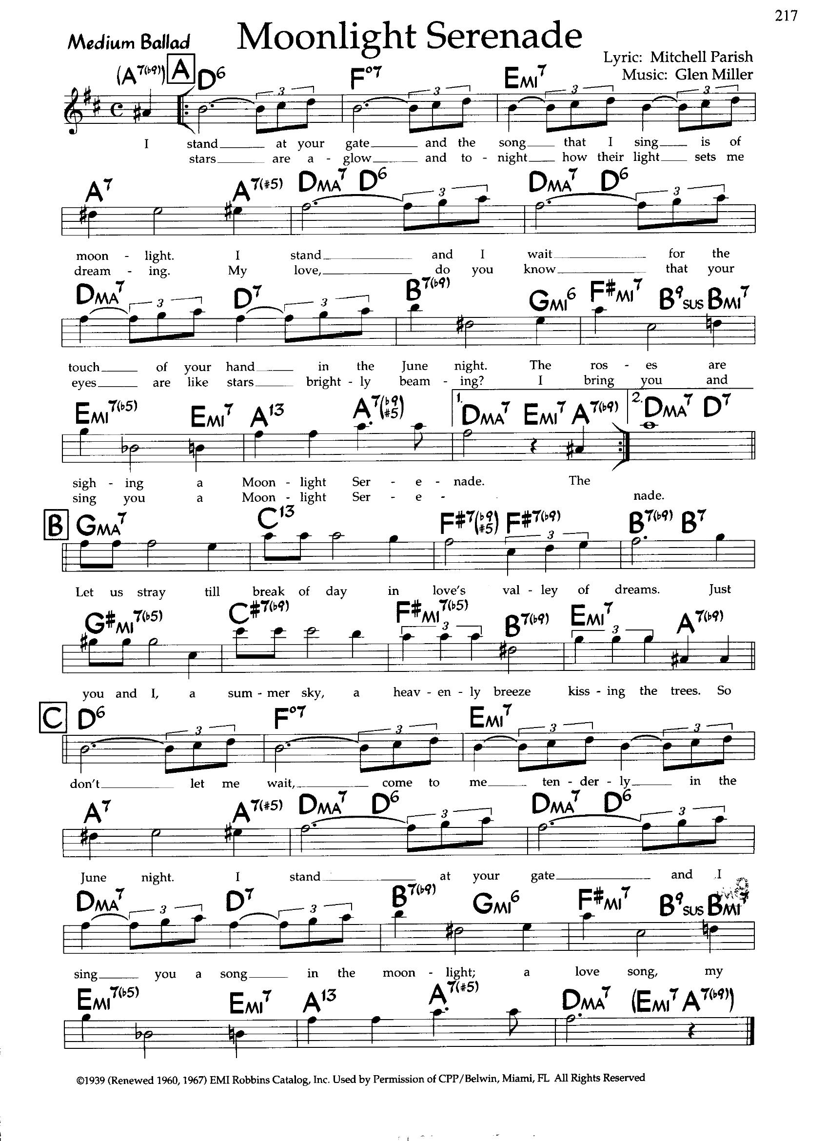 Moonlight Serenade — Glen Miller Moonlight Serenade — Glen Miller