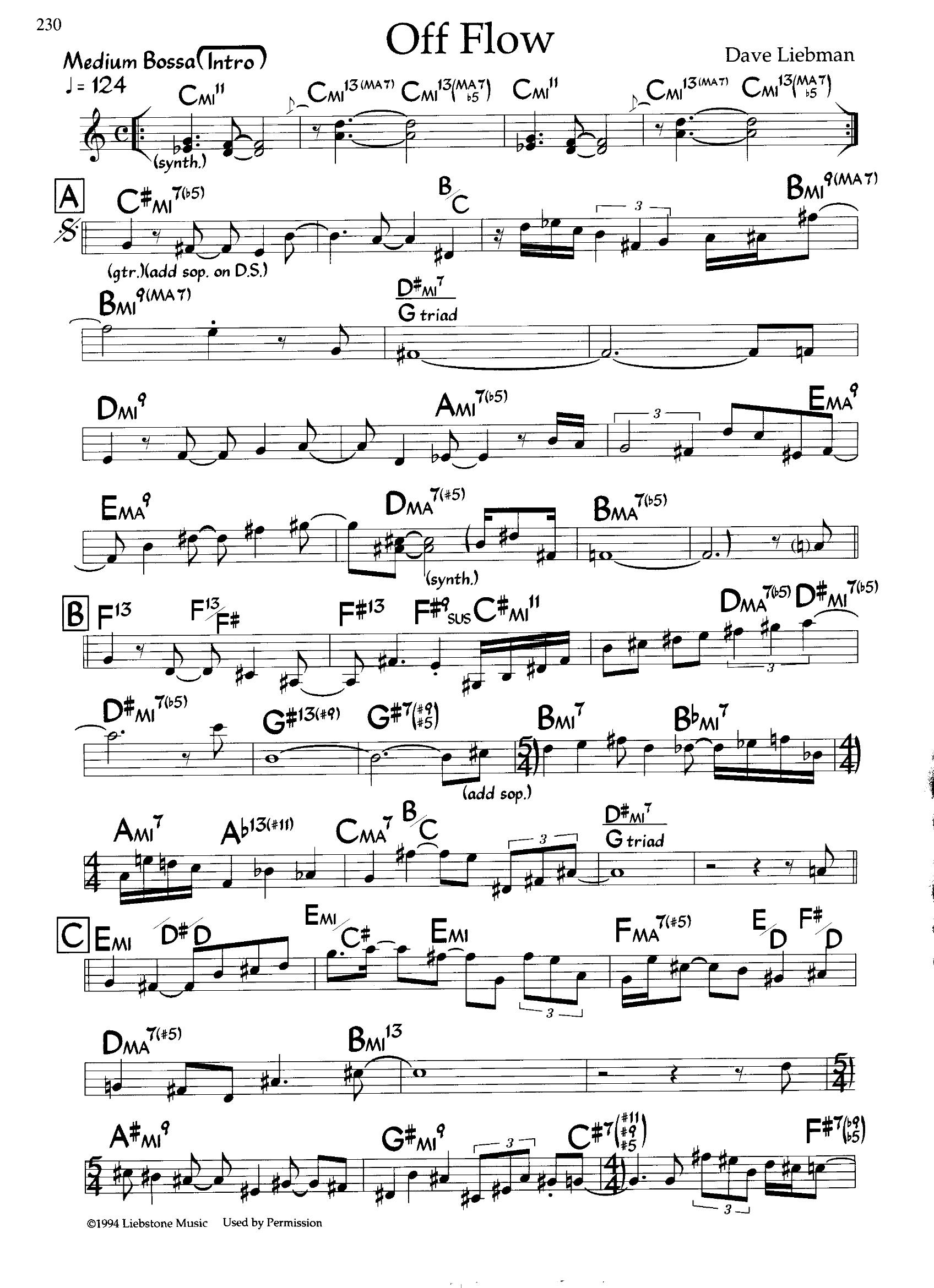 Off Flow — Dave Liebman Off Flow — Dave Liebman