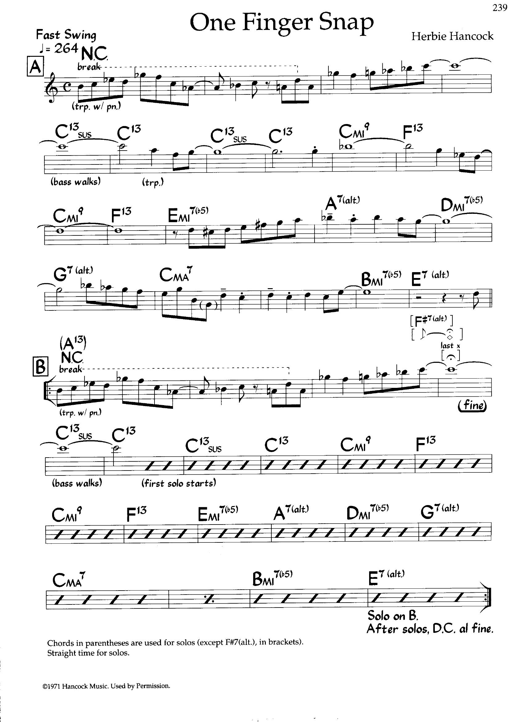One Finger Snap — Herbie Hancock One Finger Snap — Herbie Hancock