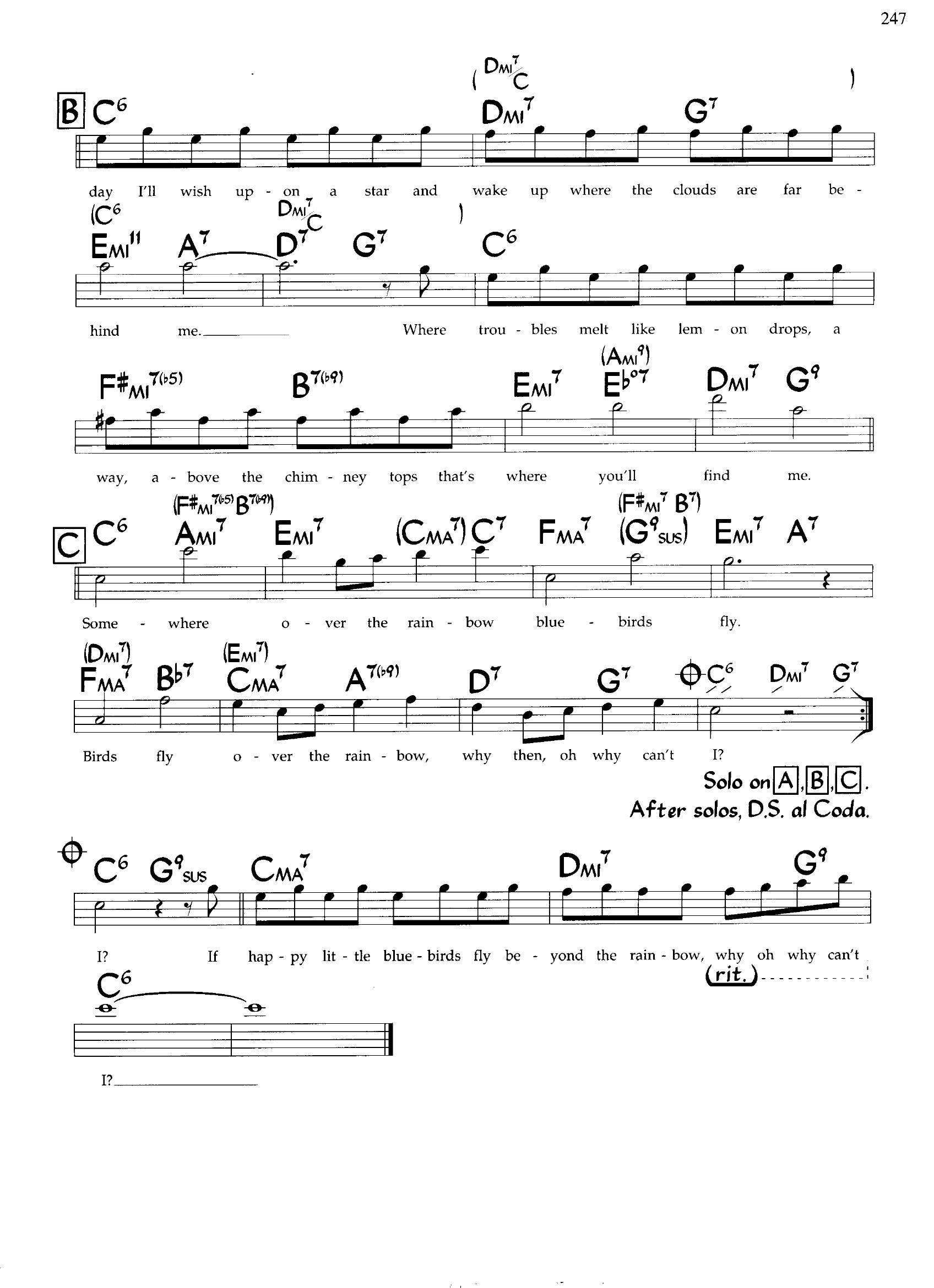 Over The Rainbow — Harold Arlen Over The Rainbow — Harold Arlen