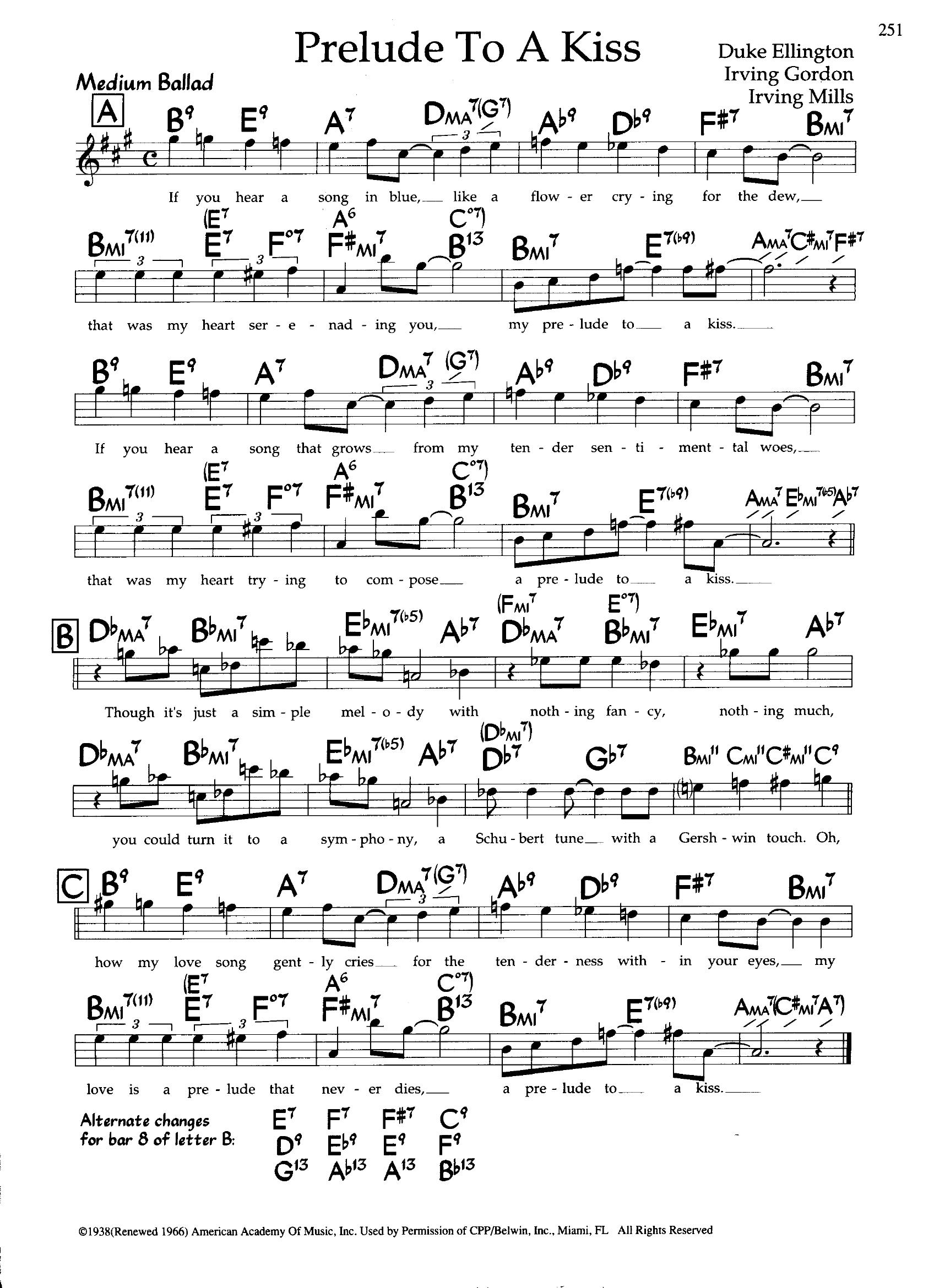 Prelude To A Kiss — Duke Ellington Prelude To A Kiss — Duke Ellington
