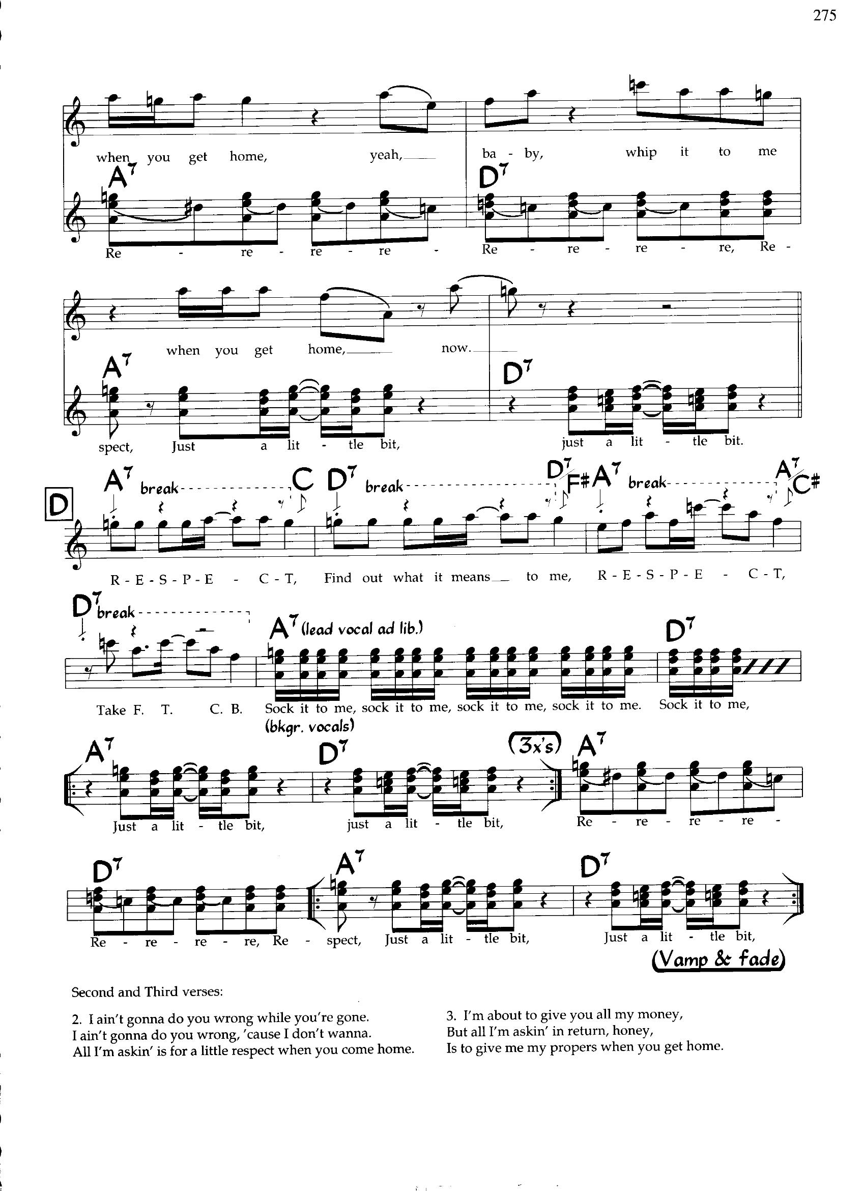Respect — Aretha Franklin Respect — Aretha Franklin