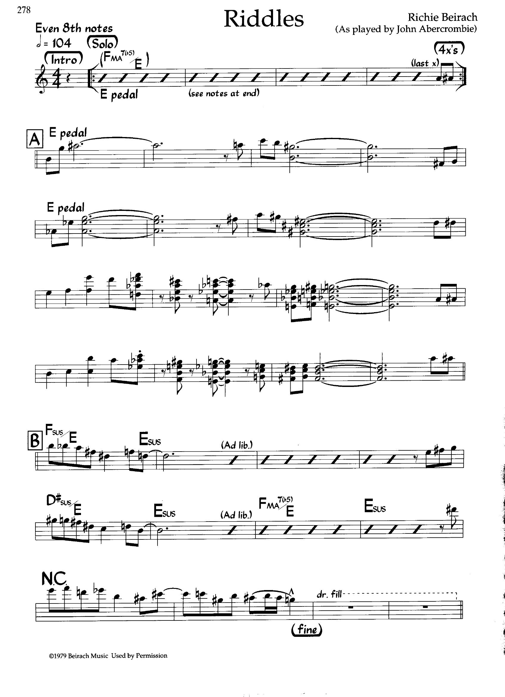 Riddles — Richie Beirach Riddles — Richie Beirach