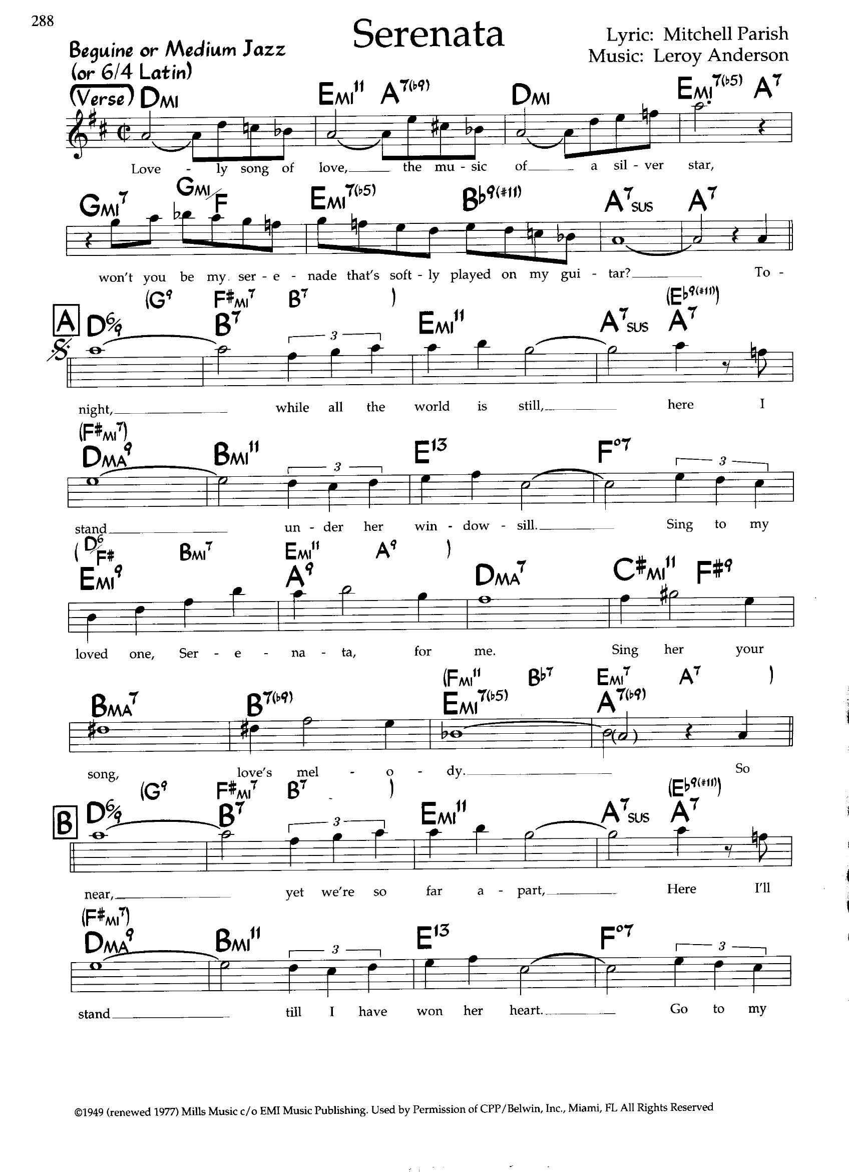 Serenata — Leroy Anderson Serenata — Leroy Anderson