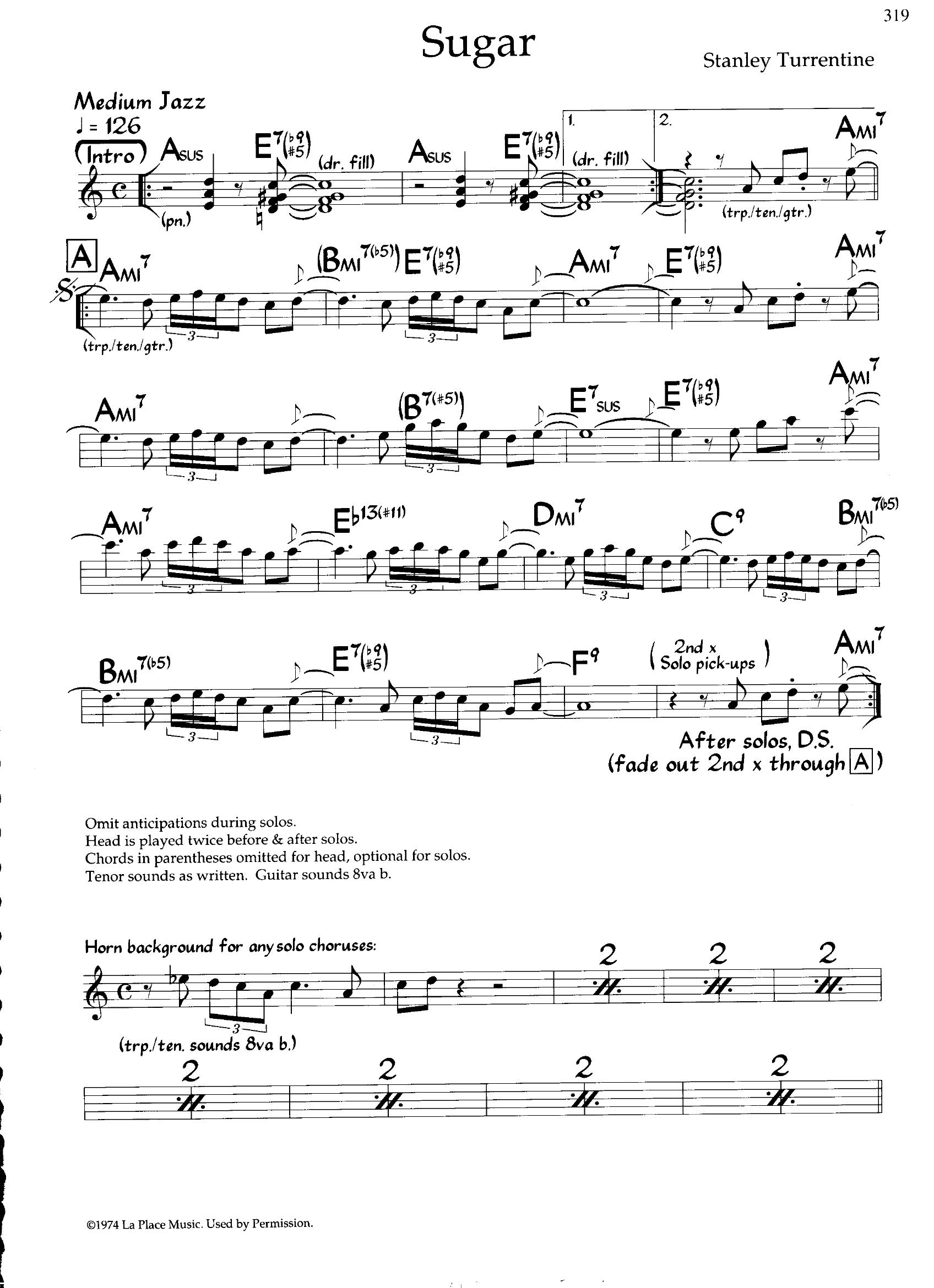 Sugar — Stanley Turrentine Sugar — Stanley Turrentine