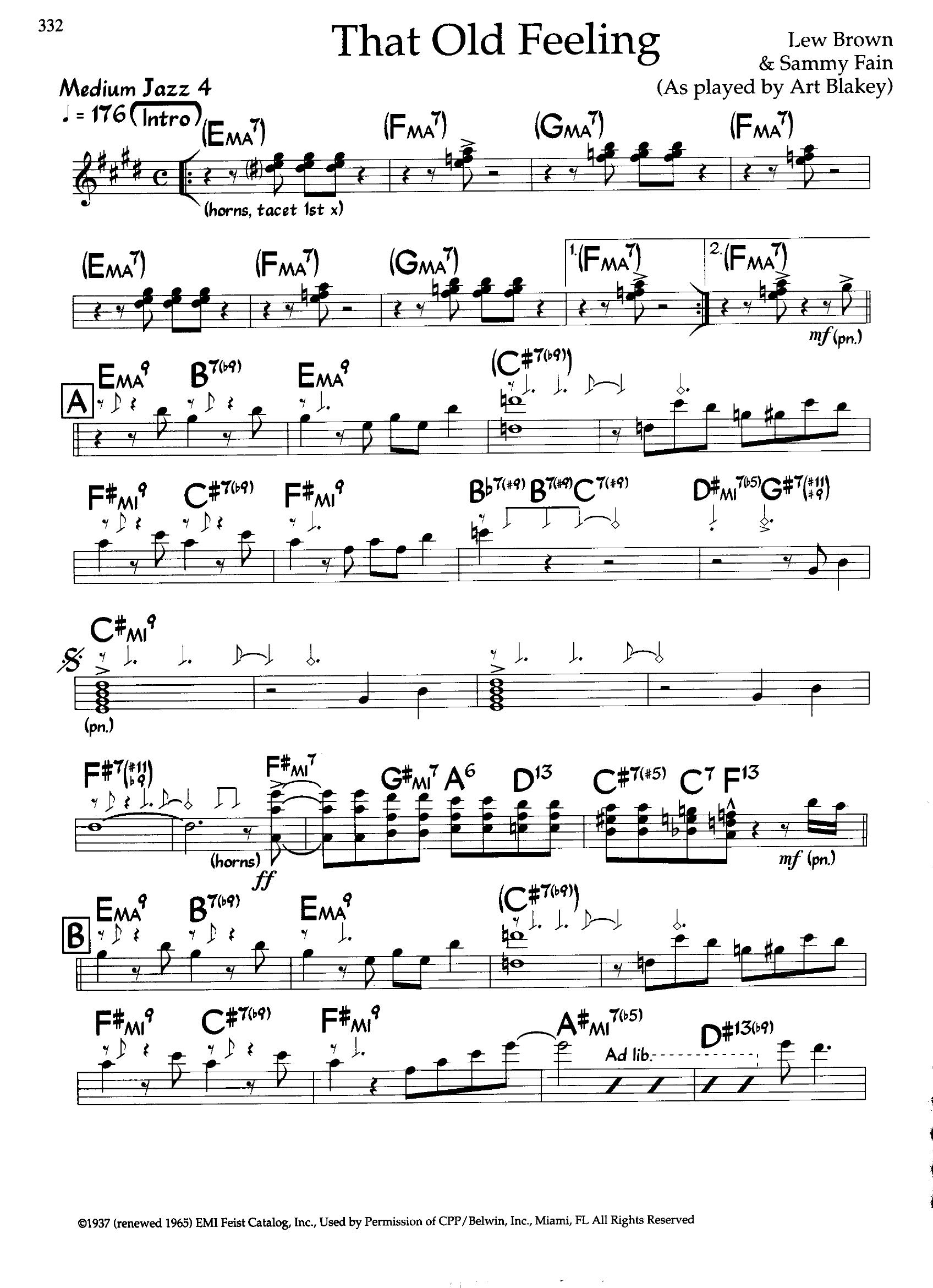 That Old Feeling — Art Blakey