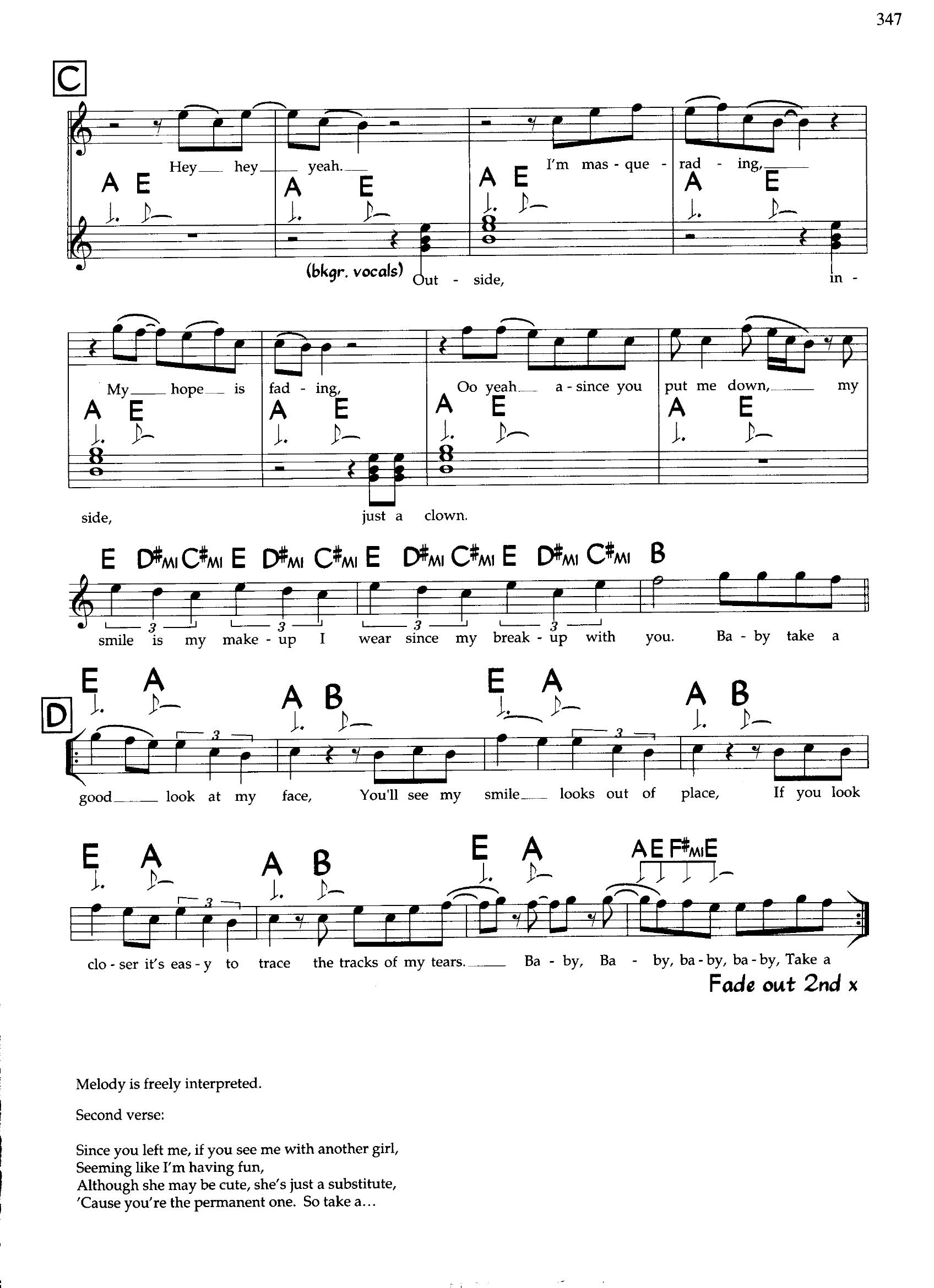The Tracks Of My Tears — Smokey Robinson The Tracks Of My Tears — Smokey Robinson