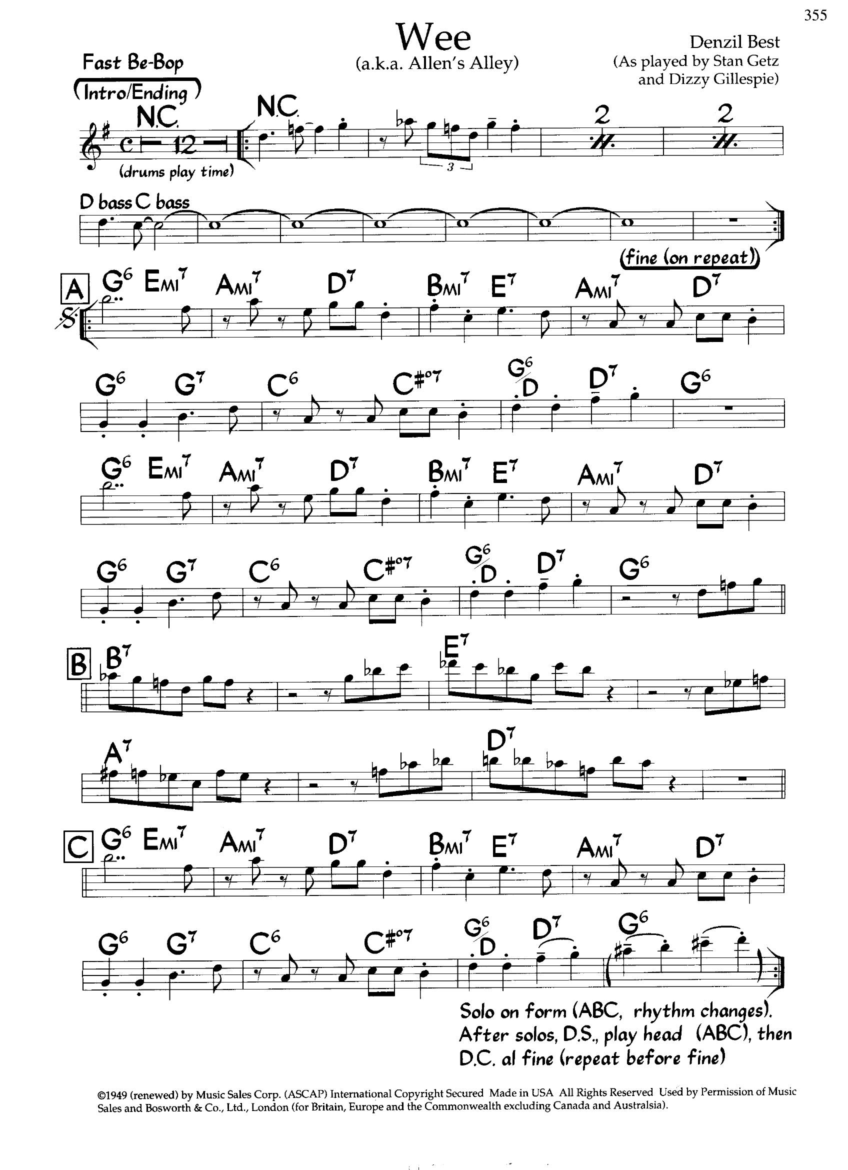 Wee — Charlie Parker Wee — Charlie Parker