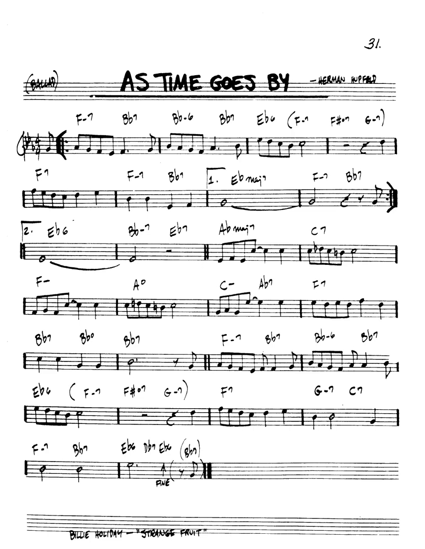 As Time Goes By — Hupfeld Herman As Time Goes By — Hupfeld Herman