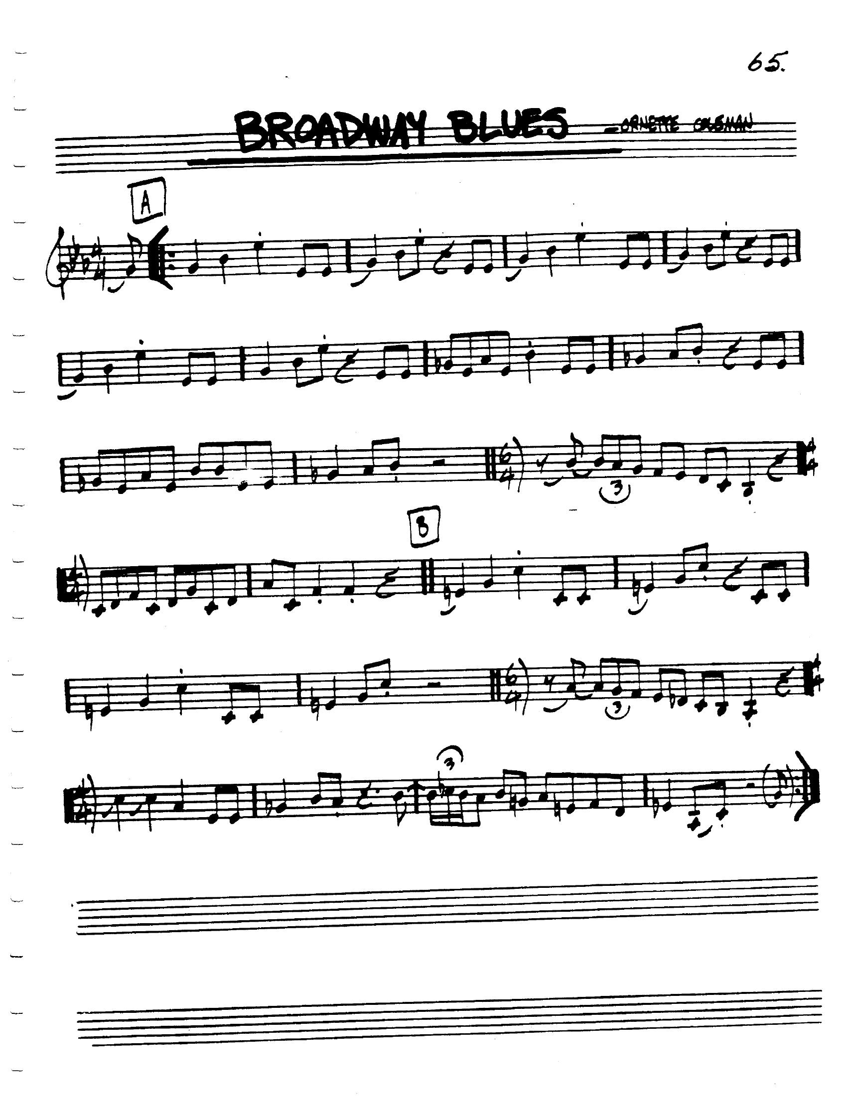 Broadway Blues Broadway Blues