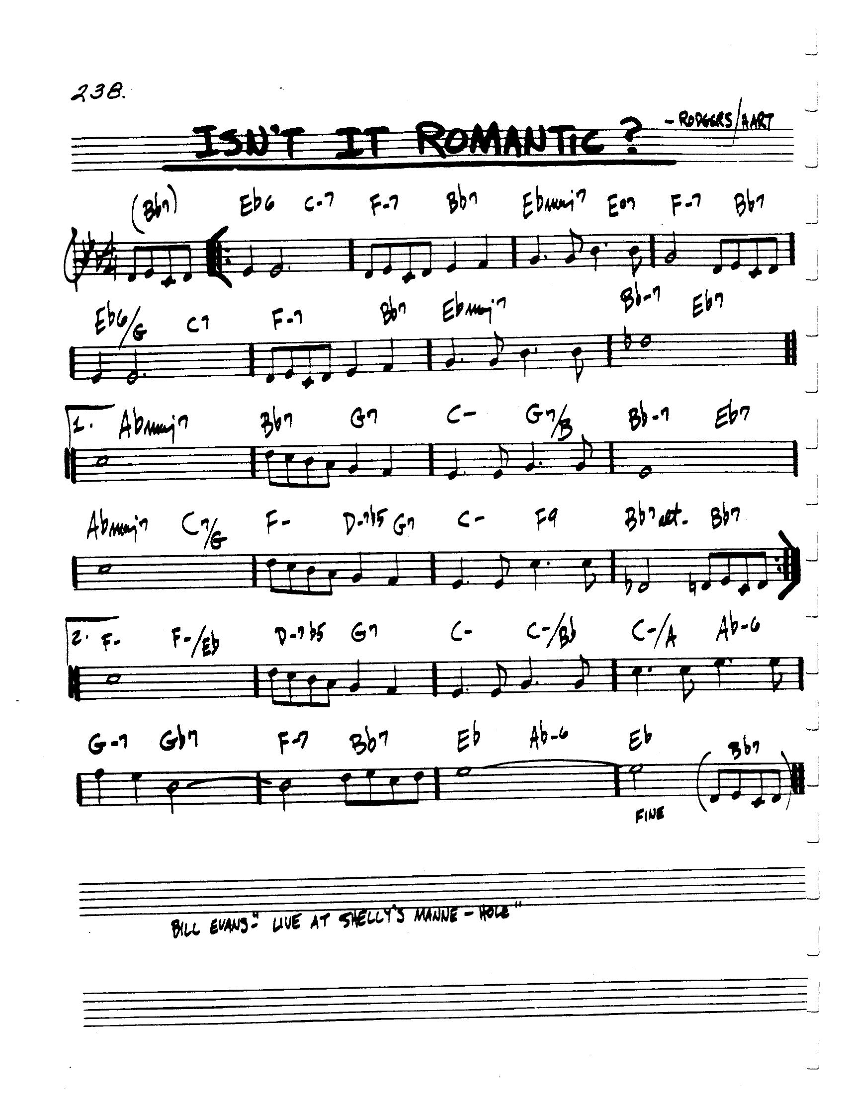 Isn't It Romantic Isn't It Romantic
