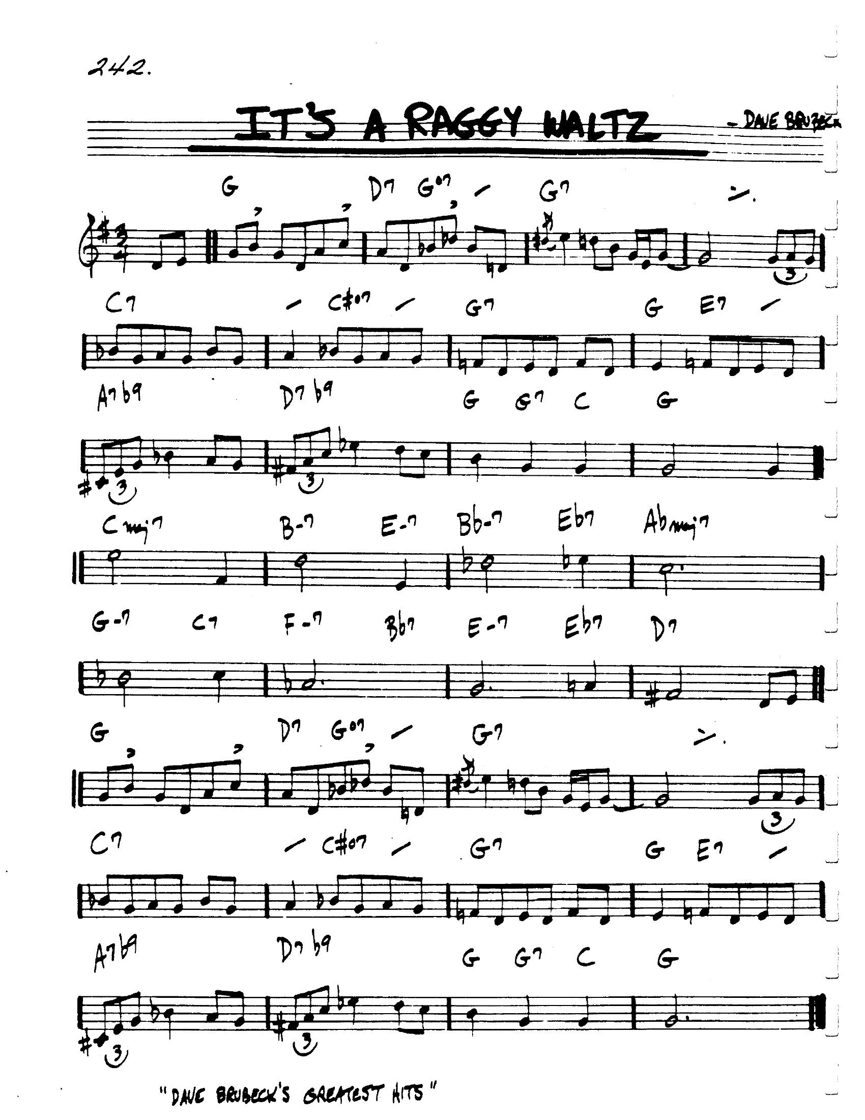 It's A Raggy Waltz It's A Raggy Waltz