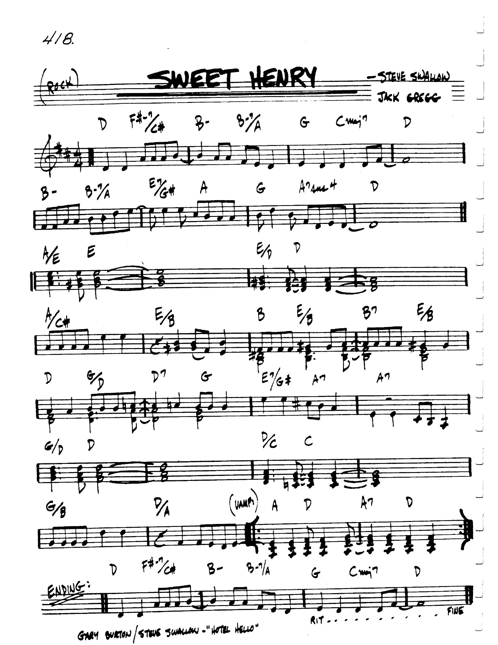 Sweet Henry Sweet Henry