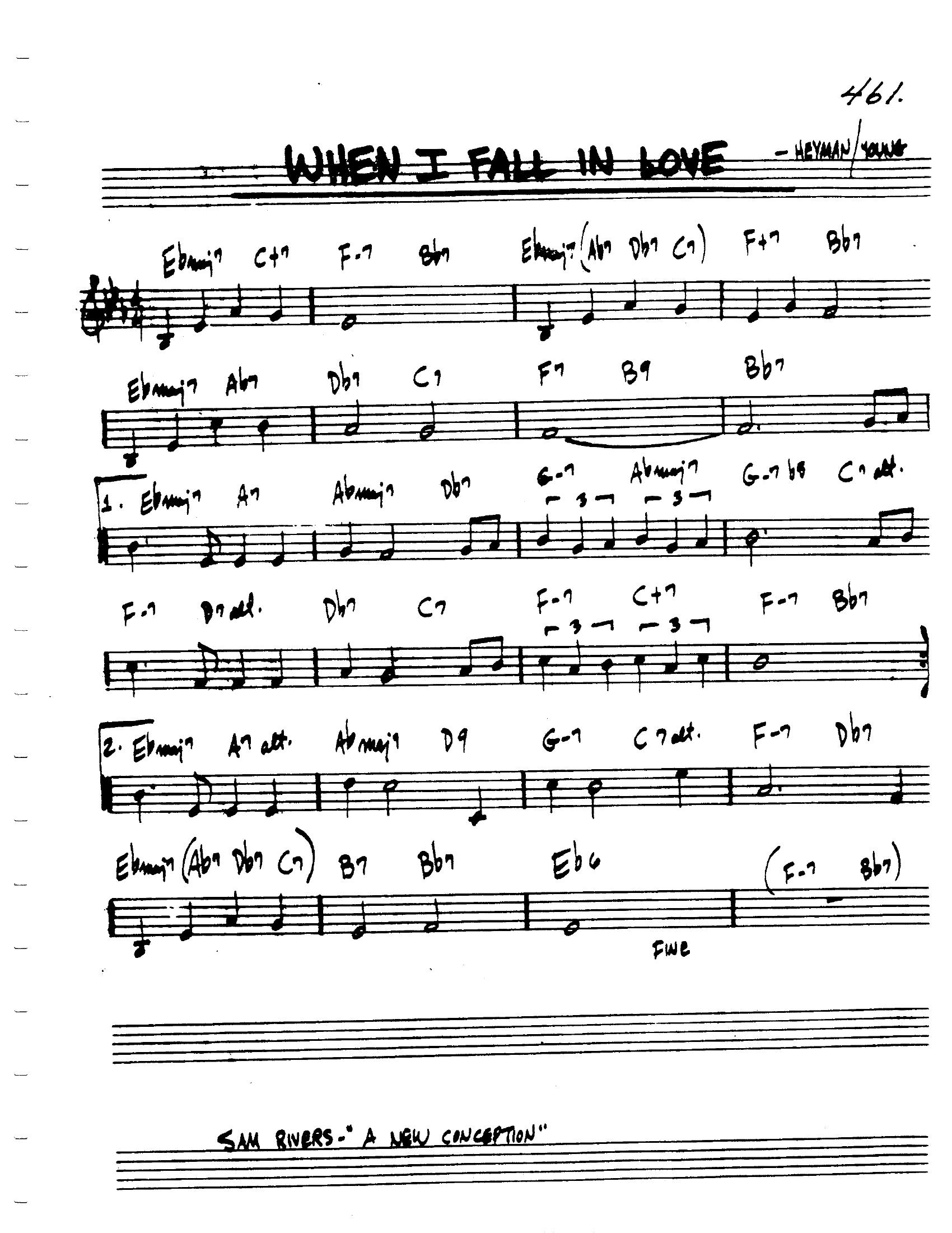 When I Fall In Love When I Fall In Love