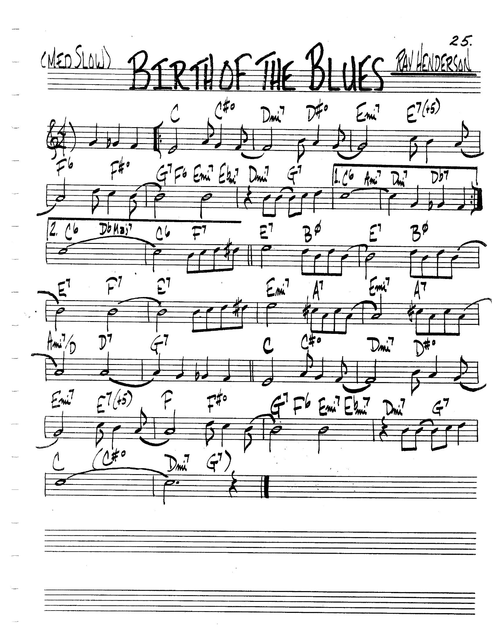 Birth of the Blues Birth of the Blues