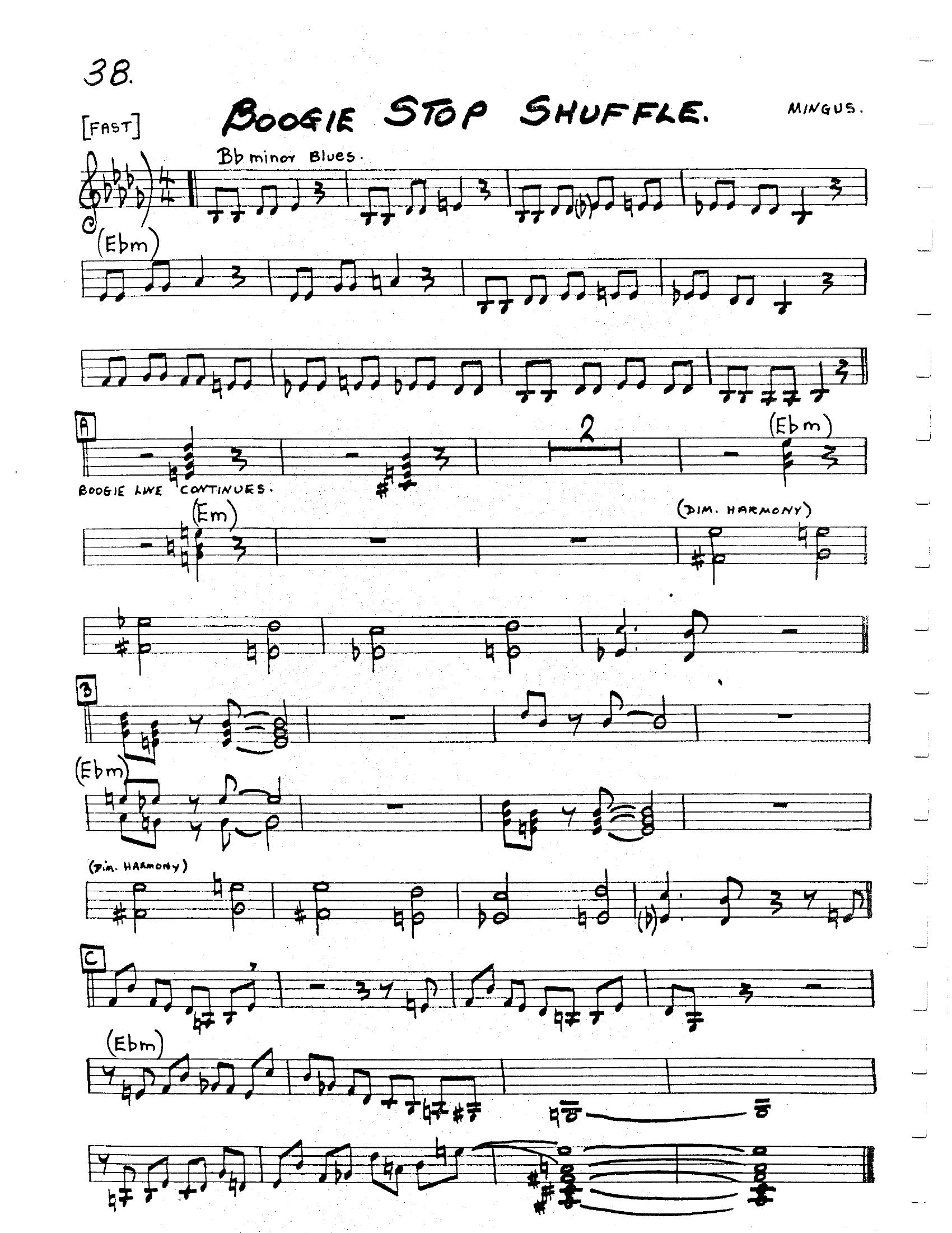 Boogie Stop Shuffle Boogie Stop Shuffle