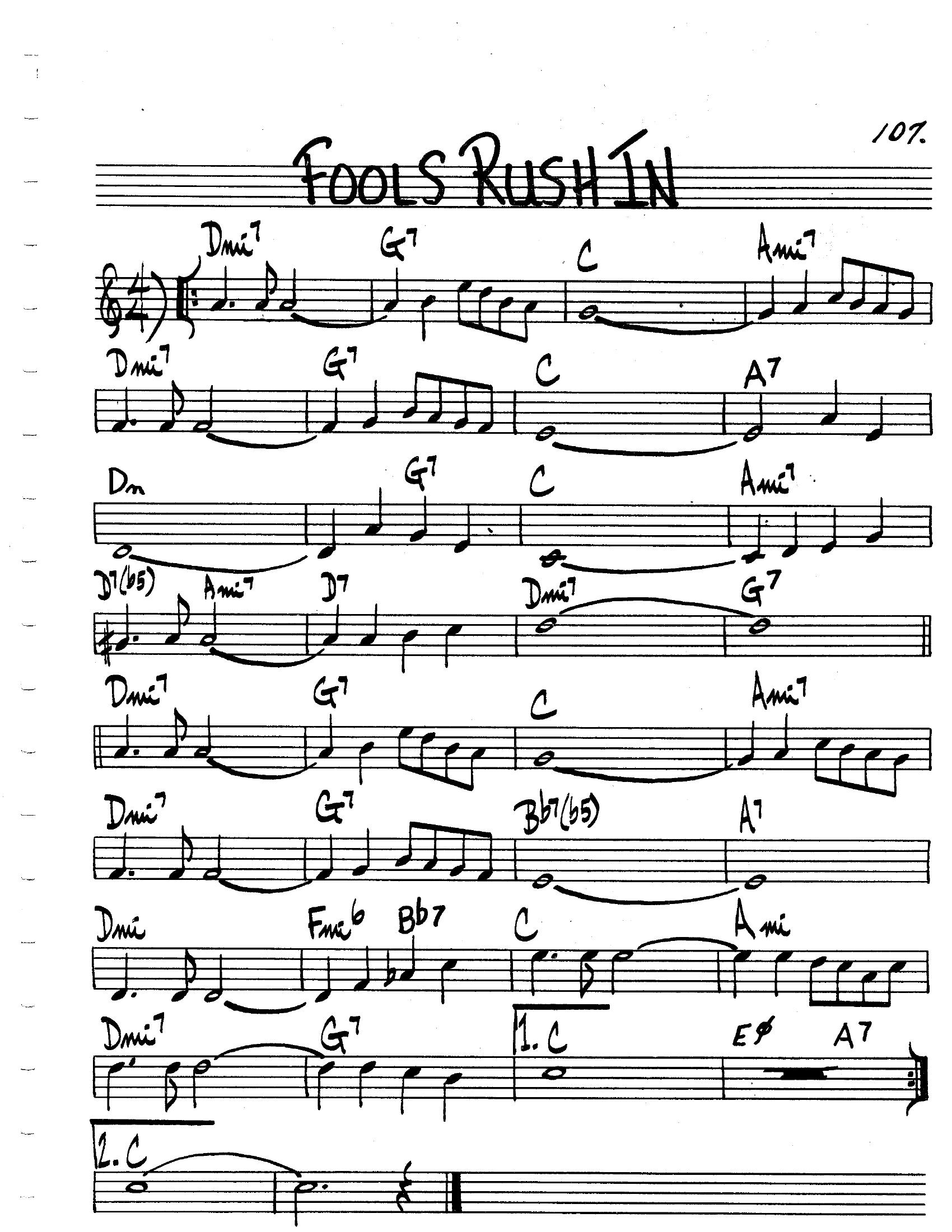 Fools Rush In Fools Rush In