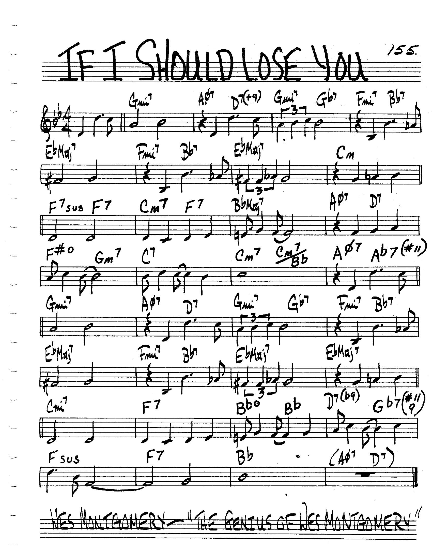 If I Should Lose You If I Should Lose You