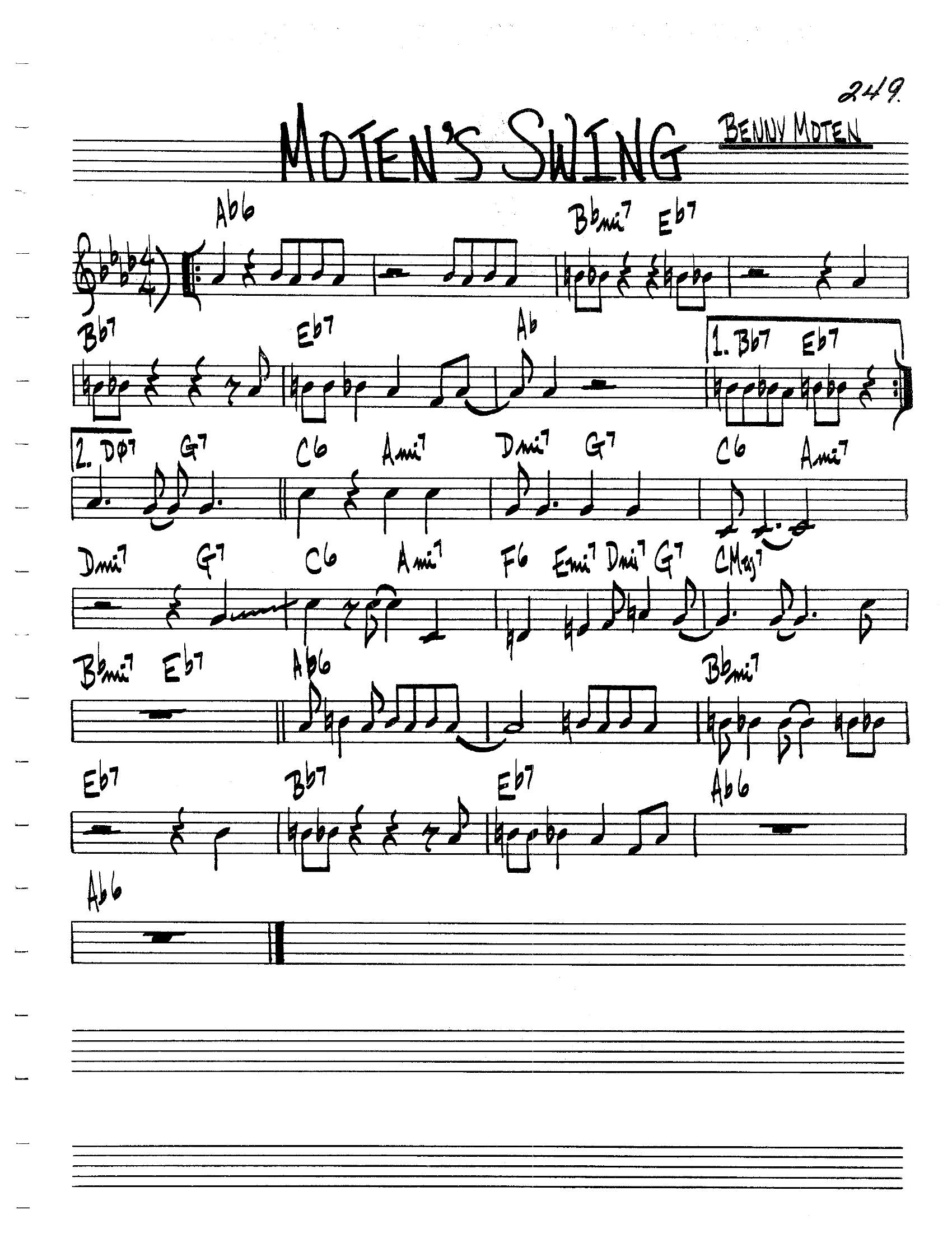 Moten's Swing Moten's Swing