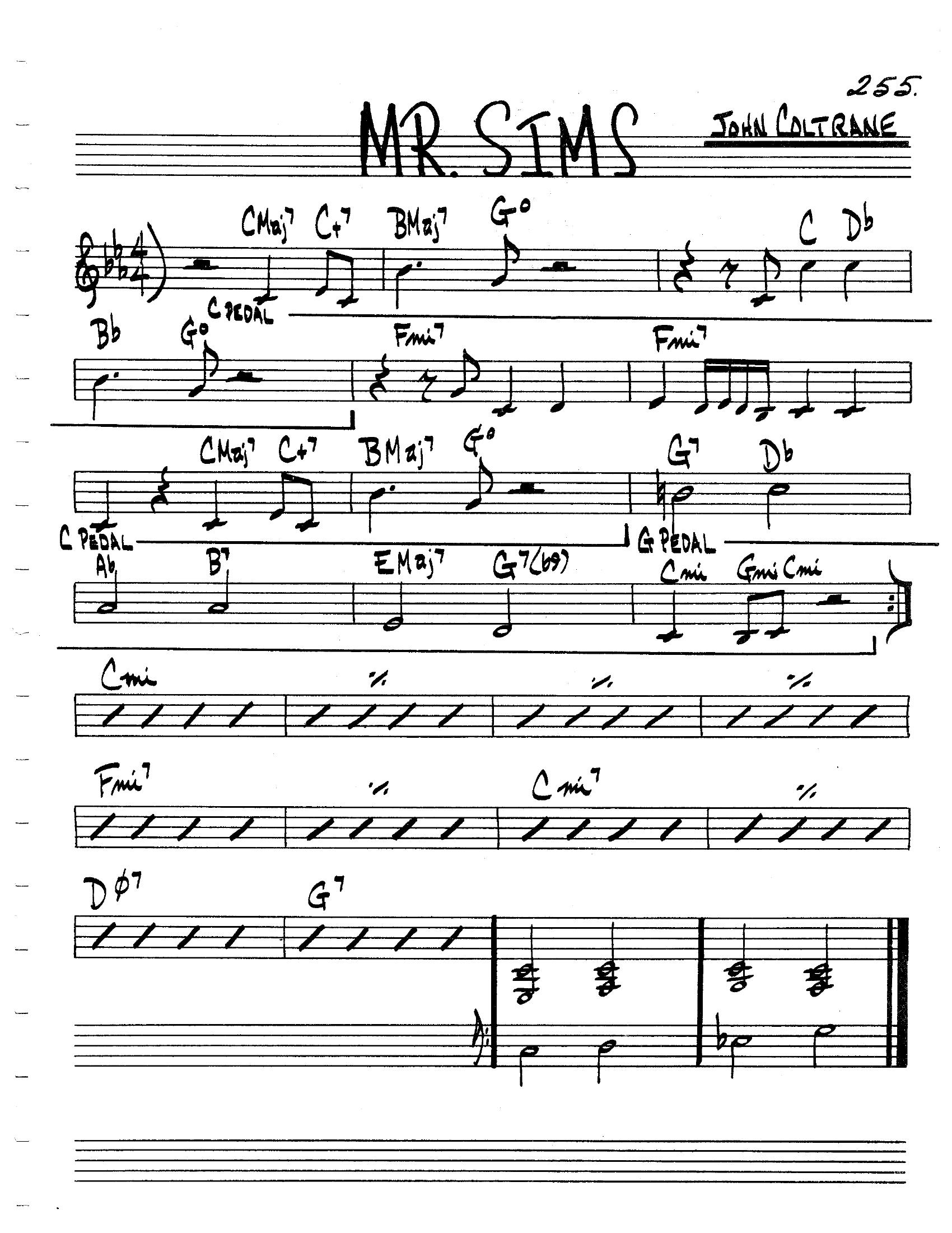 Mr. Sims Mr. Sims