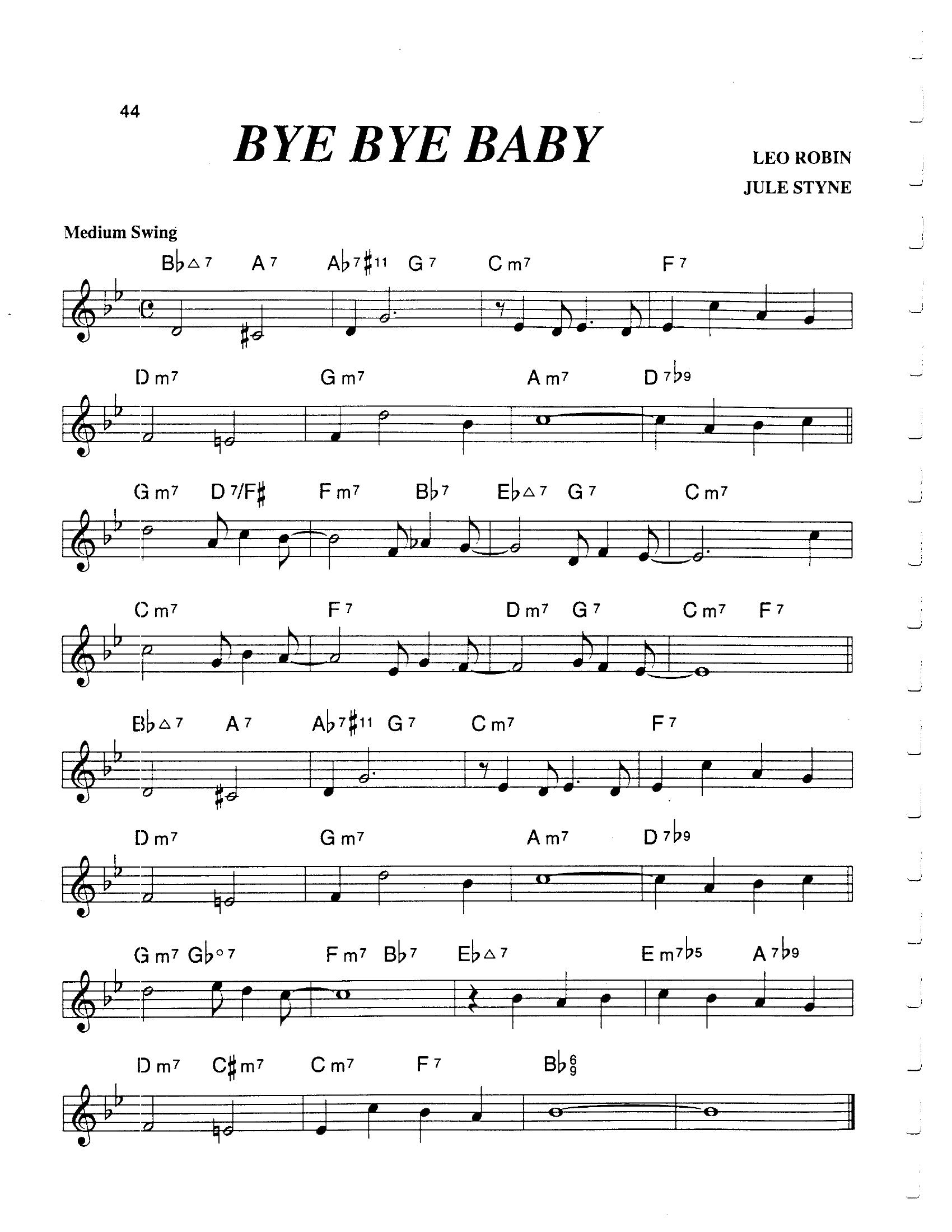 Bye Bye Baby Bye Bye Baby