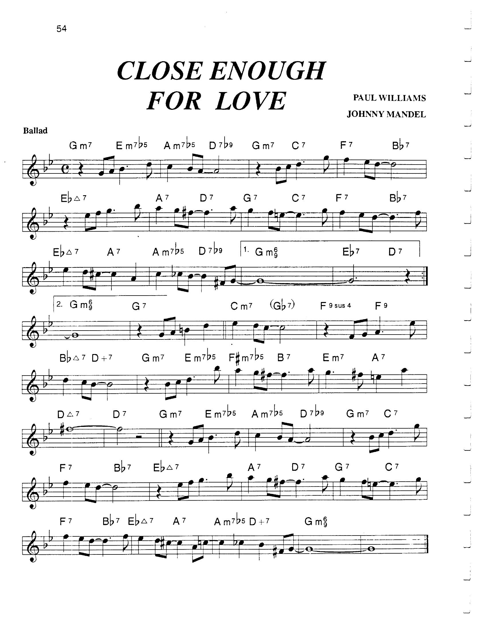Close Enough For Love Close Enough For Love