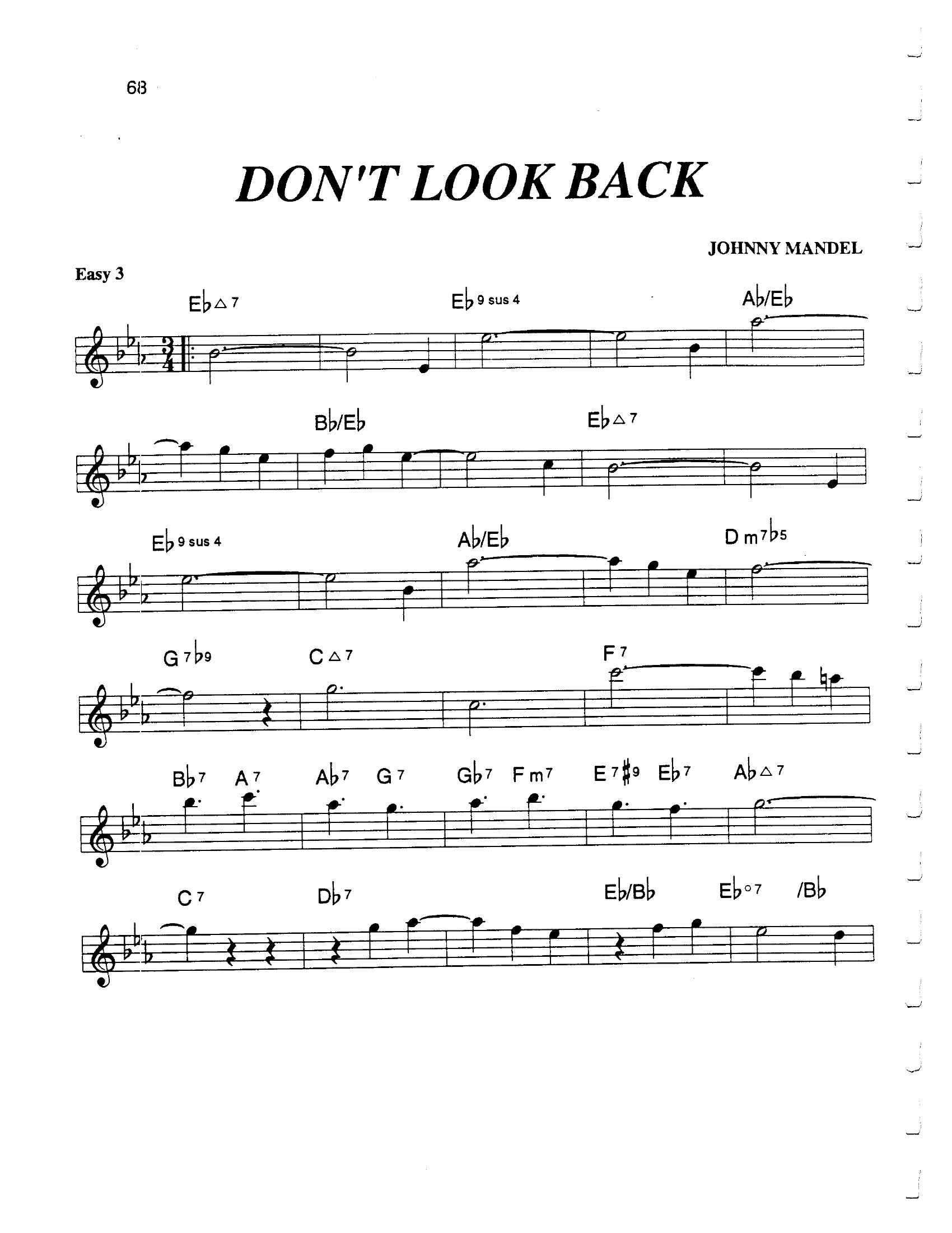 Don't Look Back Don't Look Back